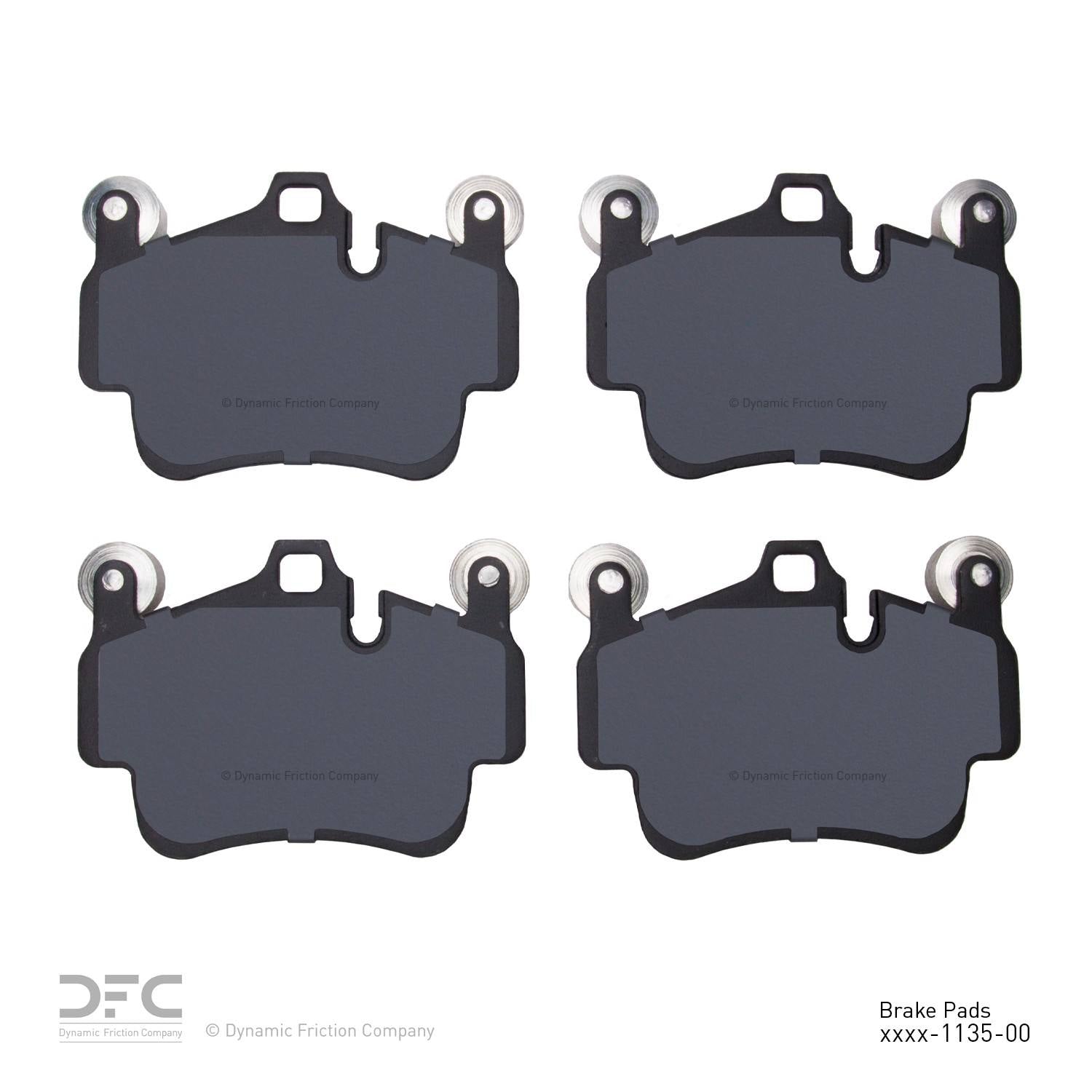 dynamic friction company disc brake pad set  frsport 1551-1135-00