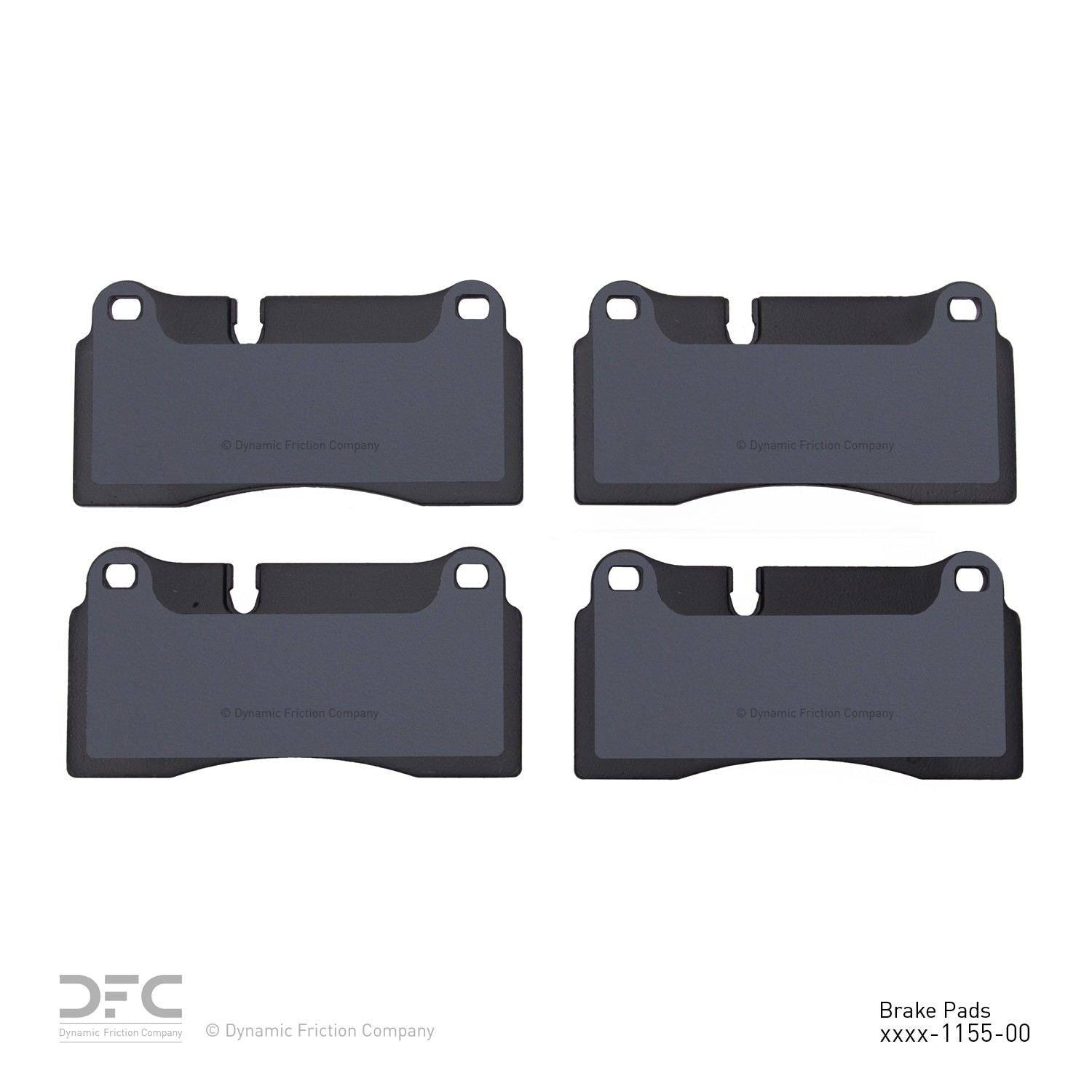 dynamic friction company disc brake pad set  frsport 1551-1155-00