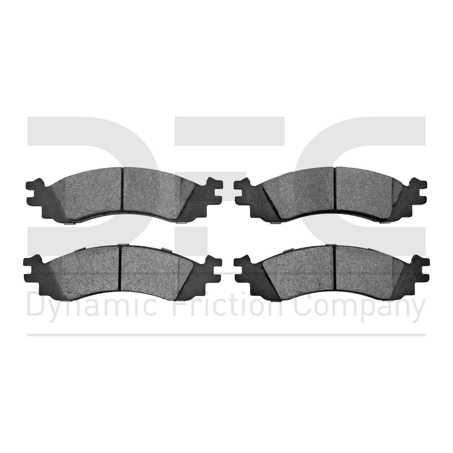 Dynamic Friction Company Disc Brake Pad Set  top view frsport 1551-1158-00