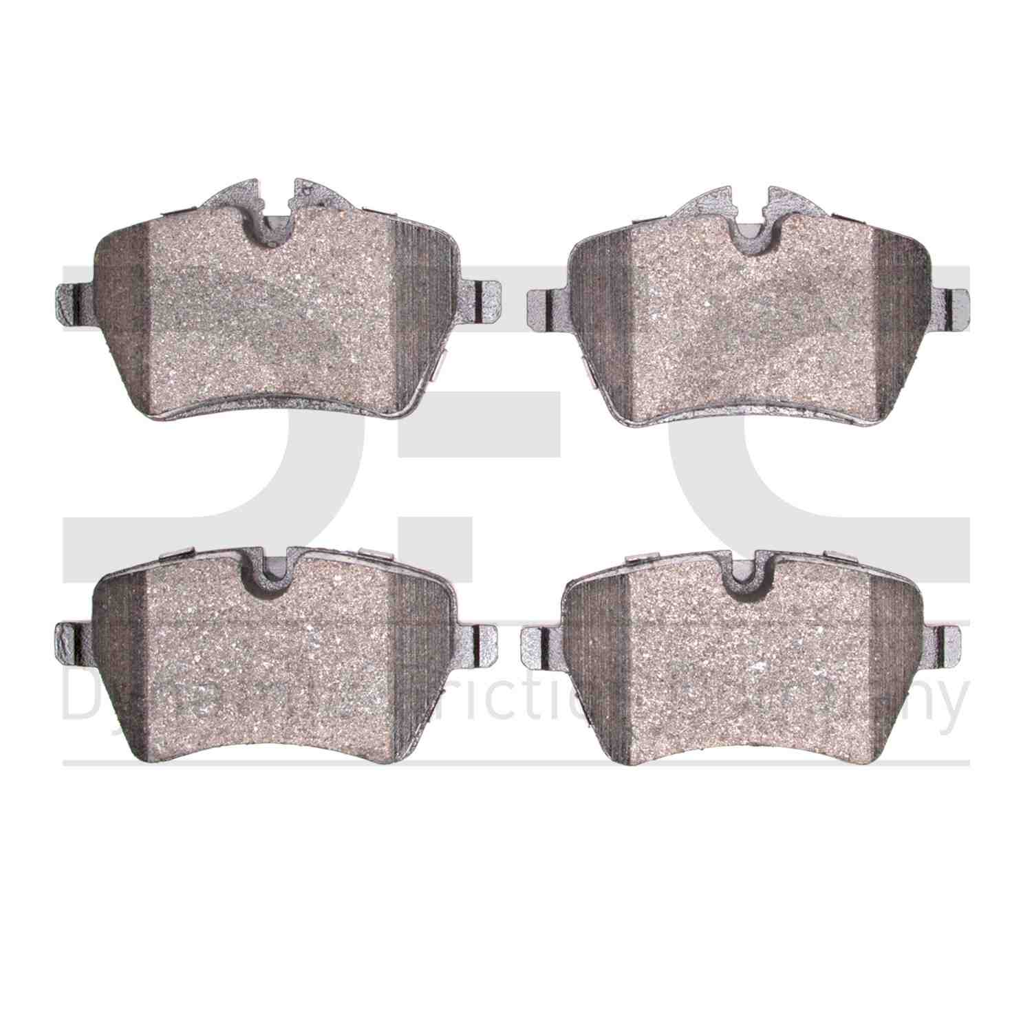 Dynamic Friction Company Disc Brake Pad Set  top view frsport 1551-1204-00