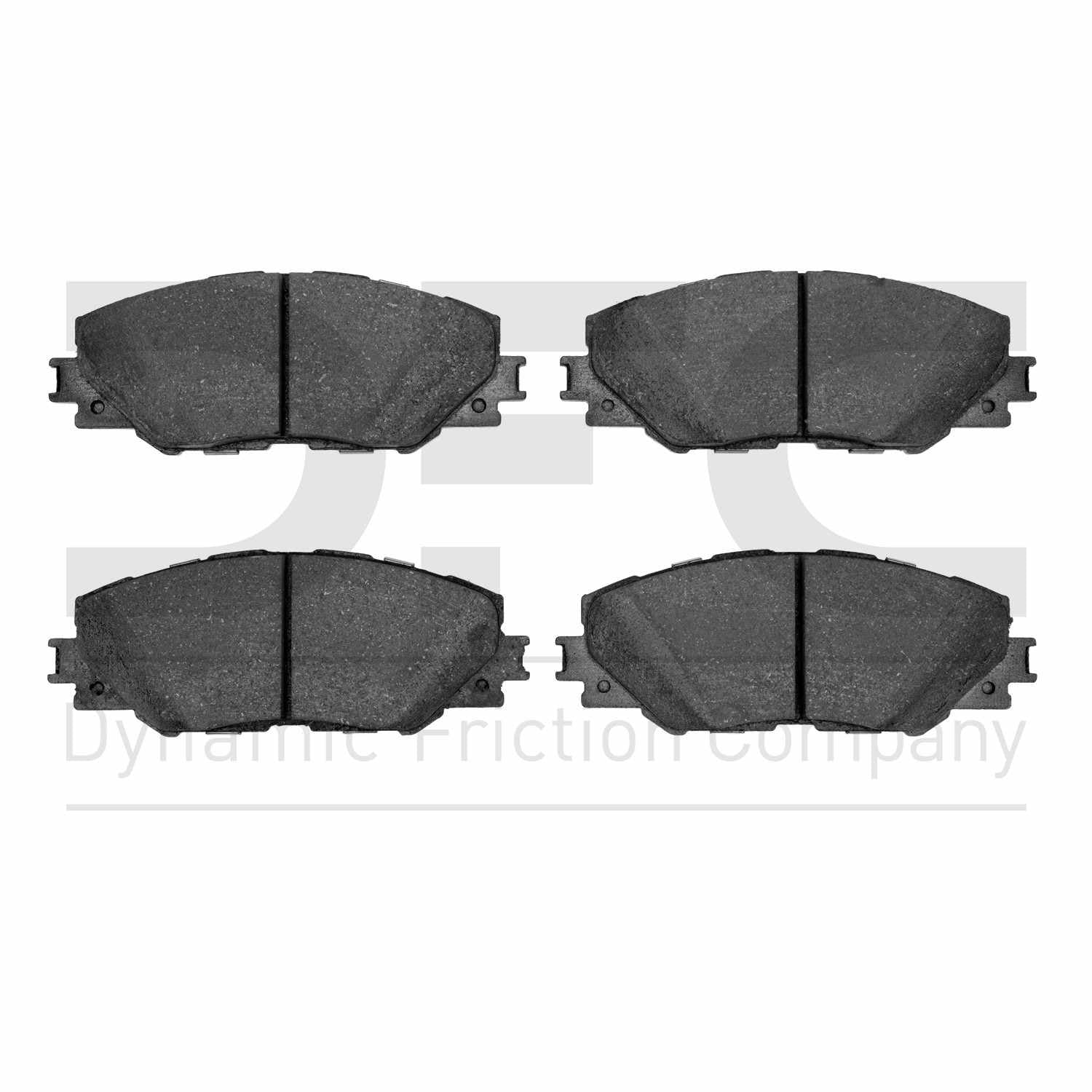 Dynamic Friction Company Disc Brake Pad Set  top view frsport 1551-1211-00