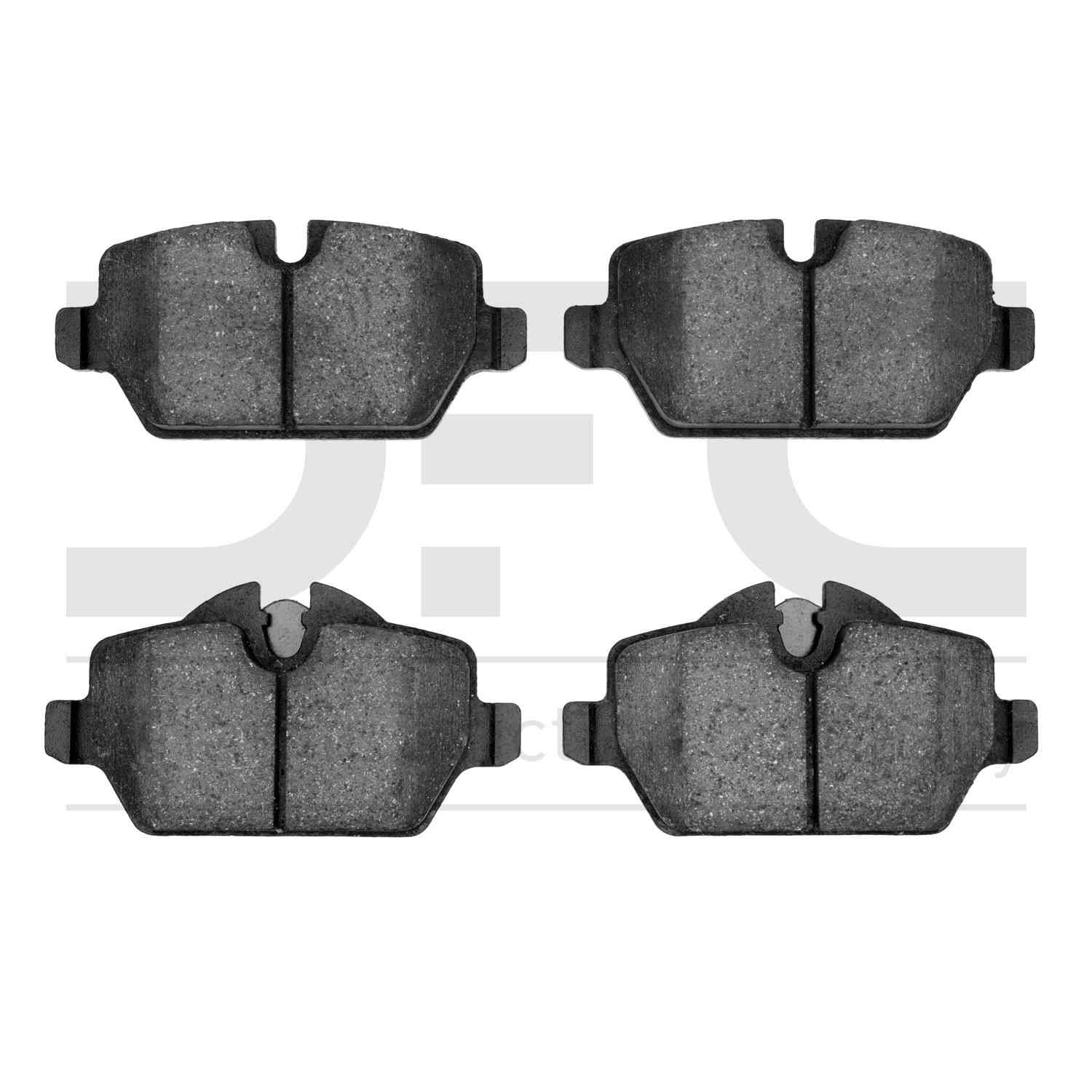 Dynamic Friction Company Disc Brake Pad Set  top view frsport 1551-1226-00