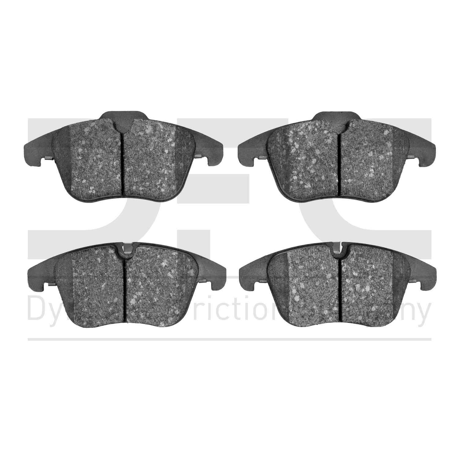 Dynamic Friction Company Disc Brake Pad Set  top view frsport 1551-1241-00