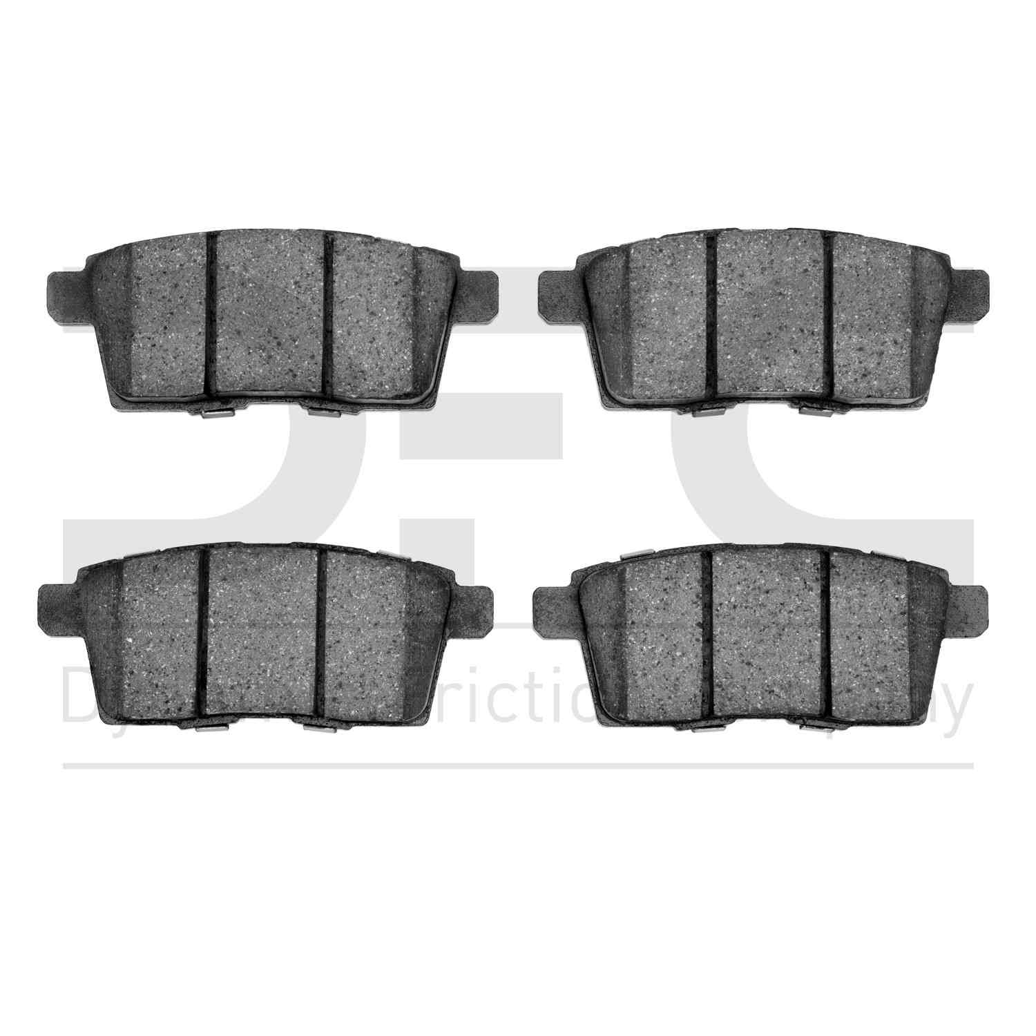 Dynamic Friction Company Disc Brake Pad Set  top view frsport 1551-1259-00