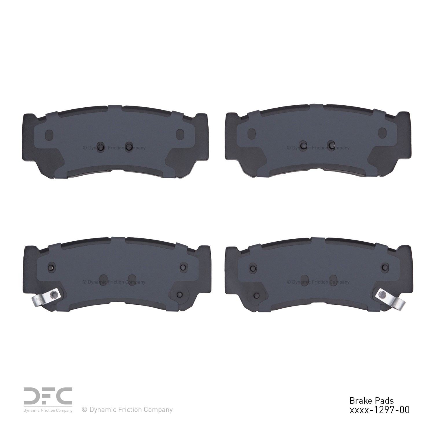 dynamic friction company disc brake pad set  frsport 1551-1297-00