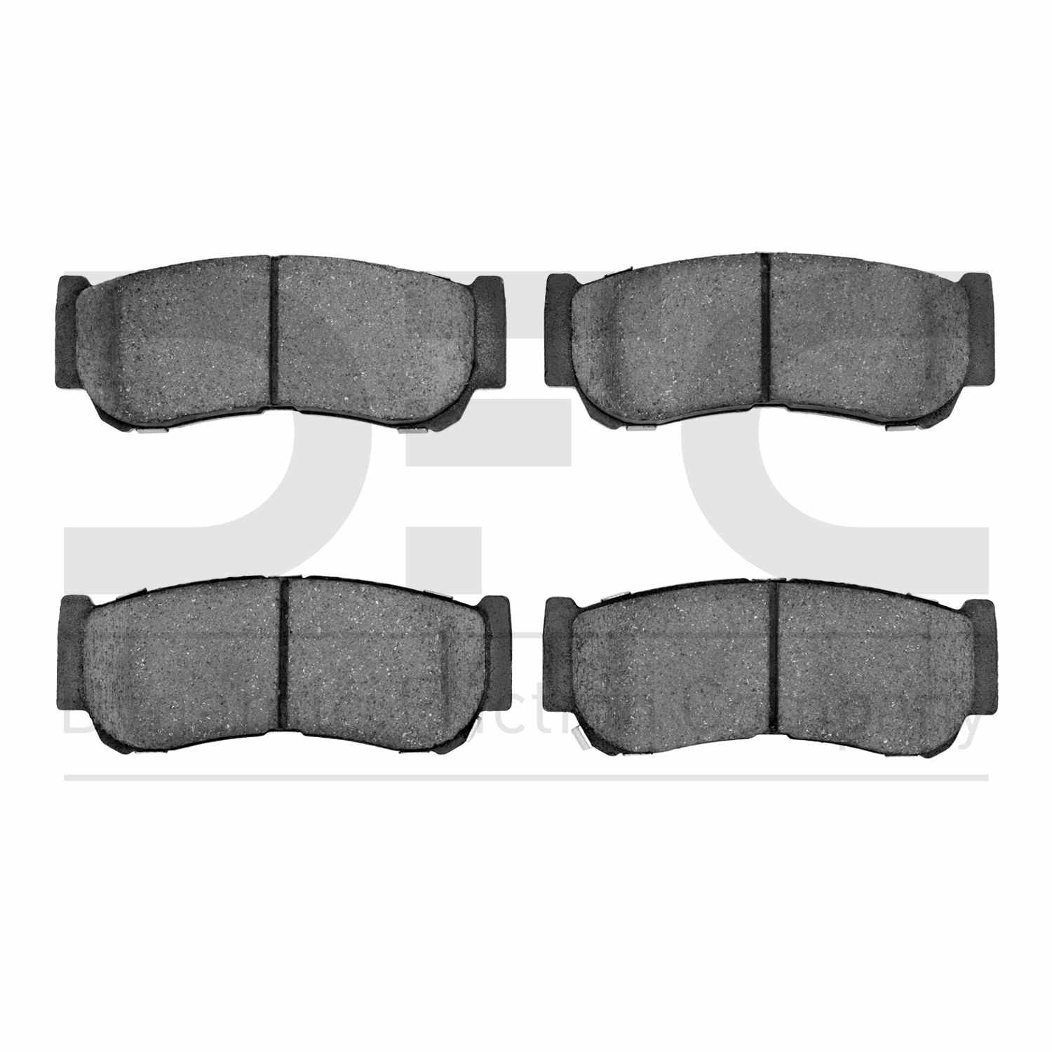 Dynamic Friction Company Disc Brake Pad Set  top view frsport 1551-1297-00