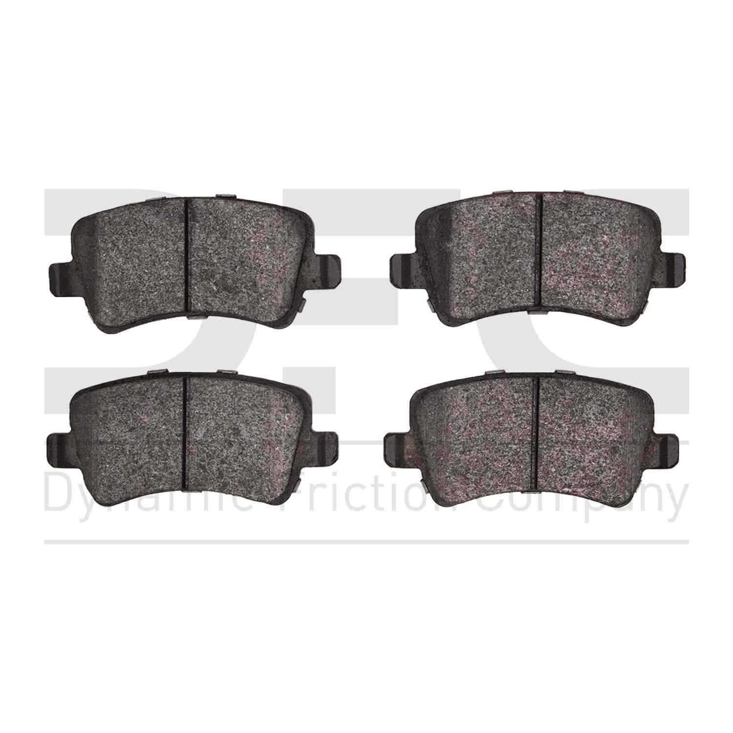 Dynamic Friction Company Disc Brake Pad Set  top view frsport 1551-1307-10