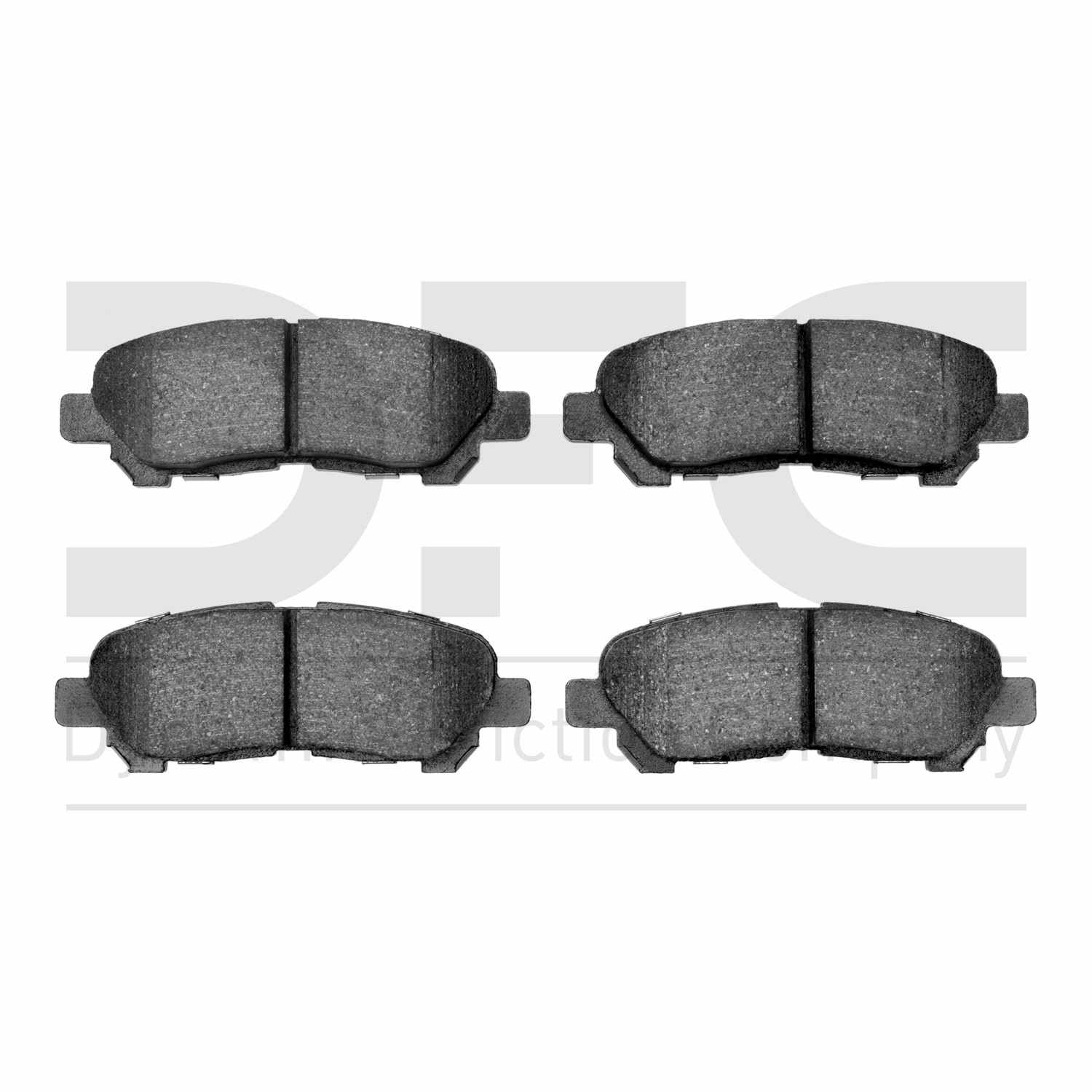 Dynamic Friction Company Disc Brake Pad Set  top view frsport 1551-1325-00