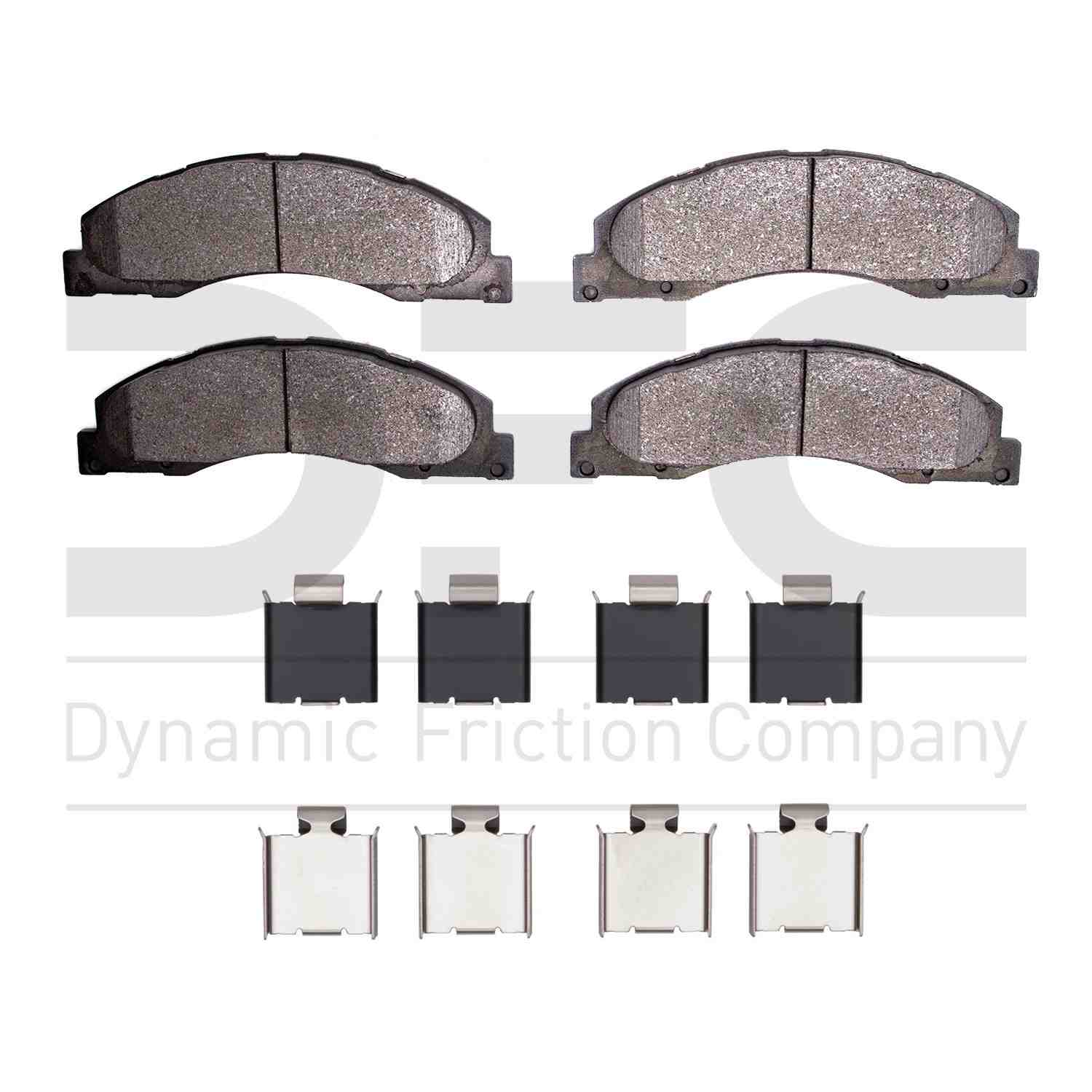 Dynamic Friction Company Disc Brake Pad Set  top view frsport 1551-1328-01