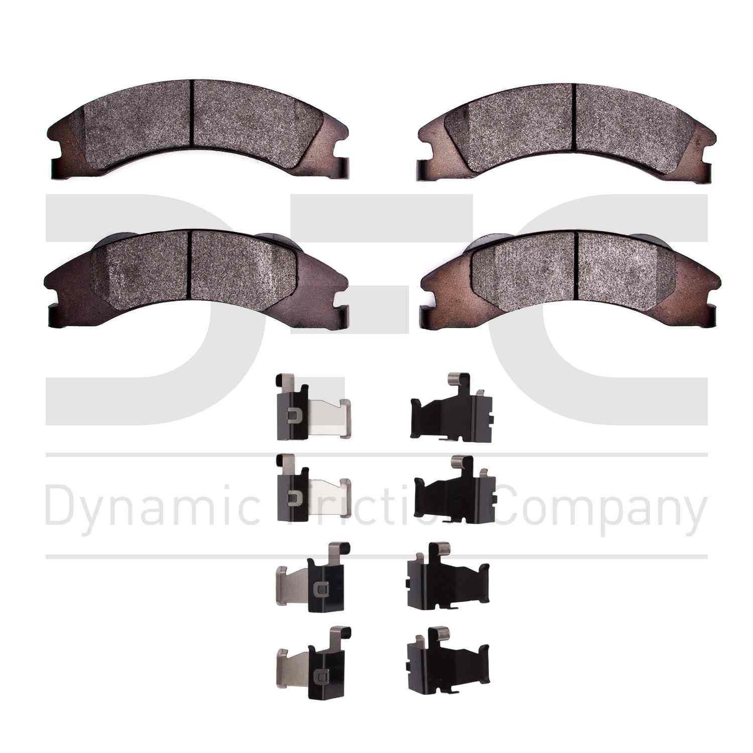 Dynamic Friction Company Disc Brake Pad Set  top view frsport 1551-1329-01