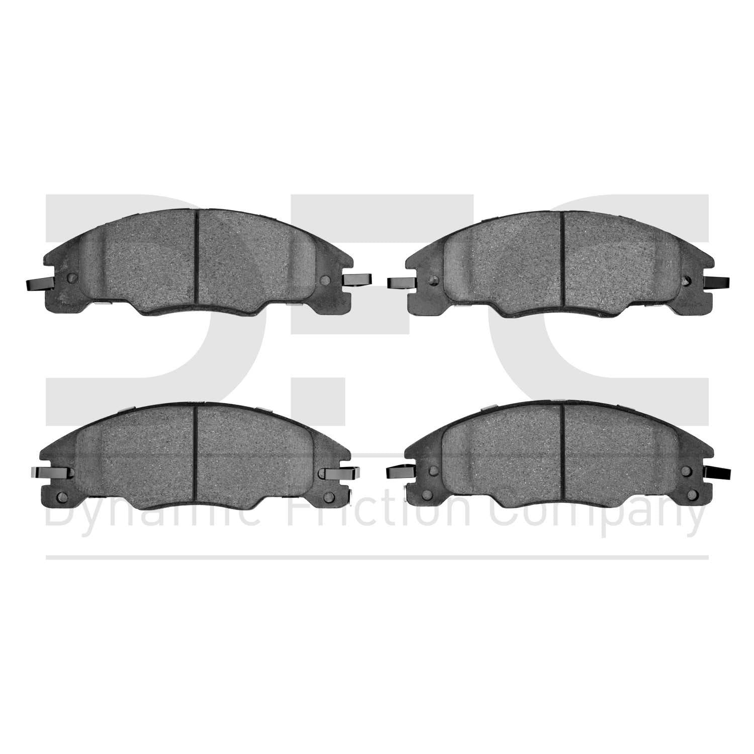 Dynamic Friction Company Disc Brake Pad Set  top view frsport 1551-1339-00