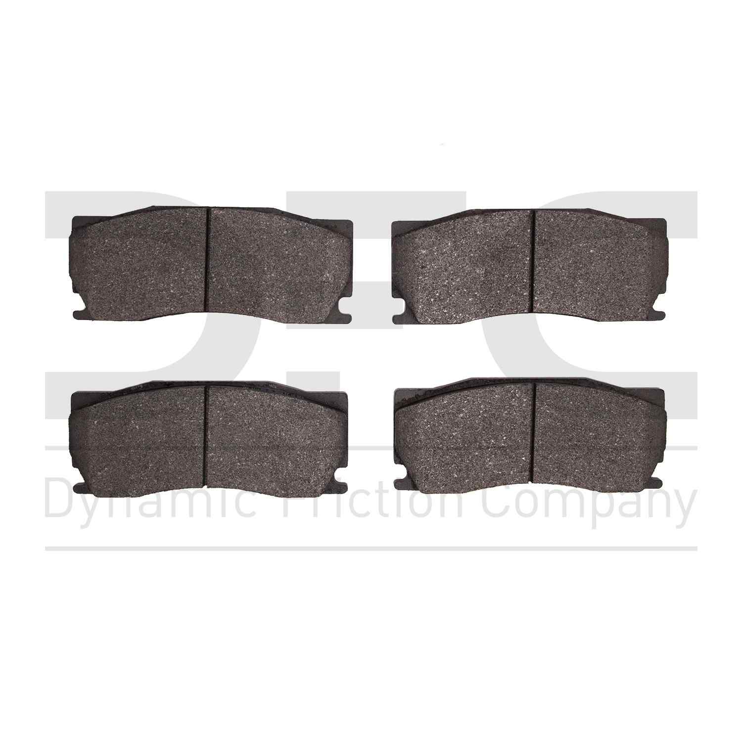 Dynamic Friction Company Disc Brake Pad Set  top view frsport 1551-1355-00