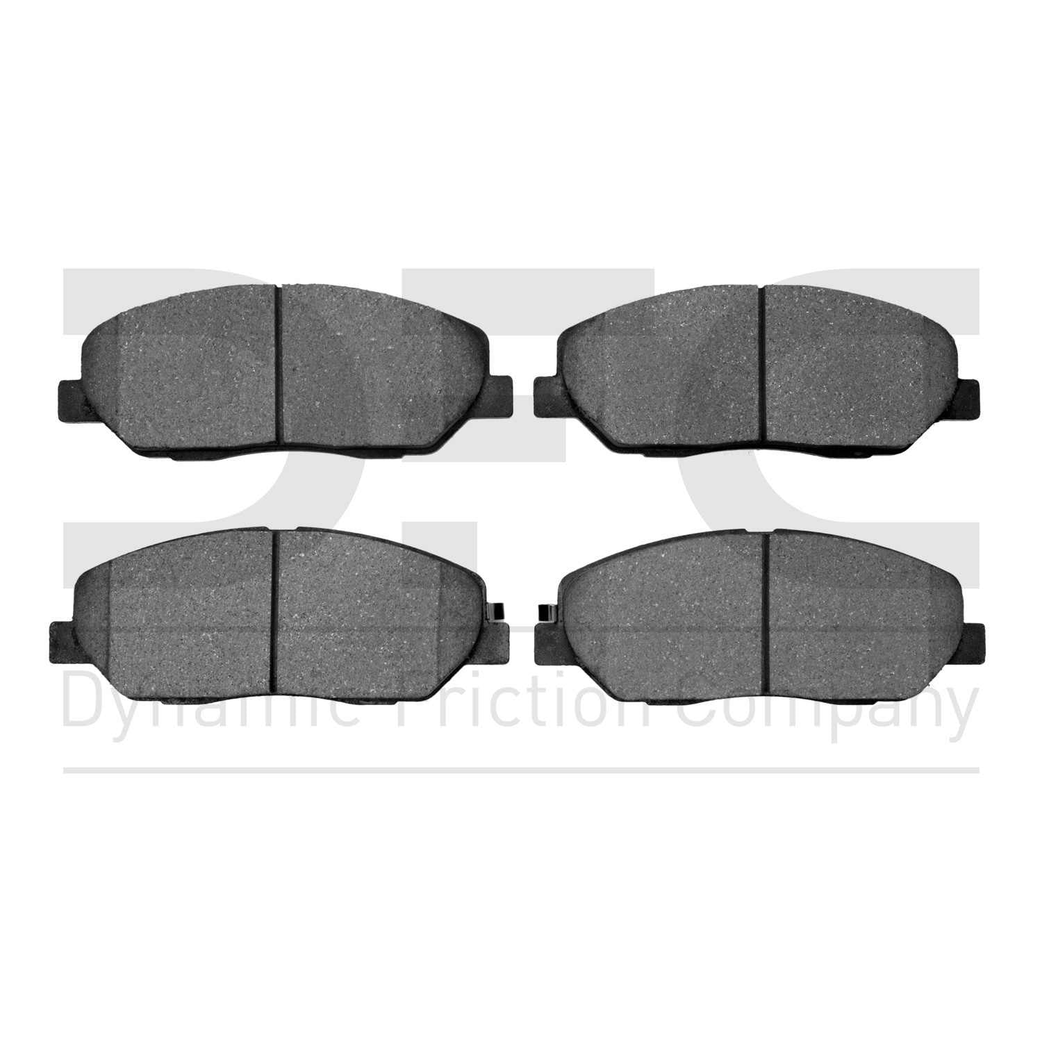 Dynamic Friction Company Disc Brake Pad Set  top view frsport 1551-1384-00