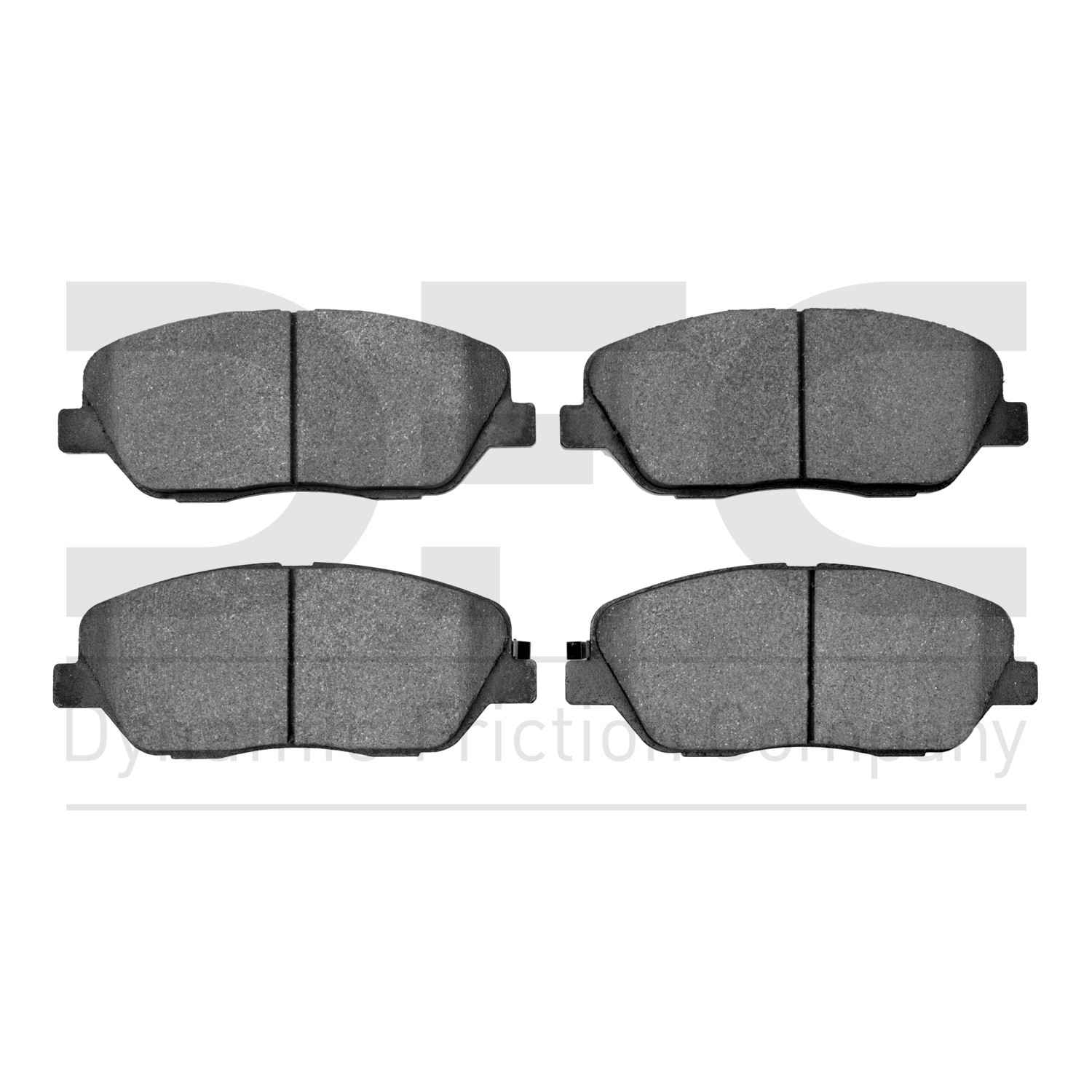 Dynamic Friction Company Disc Brake Pad Set  top view frsport 1551-1385-00