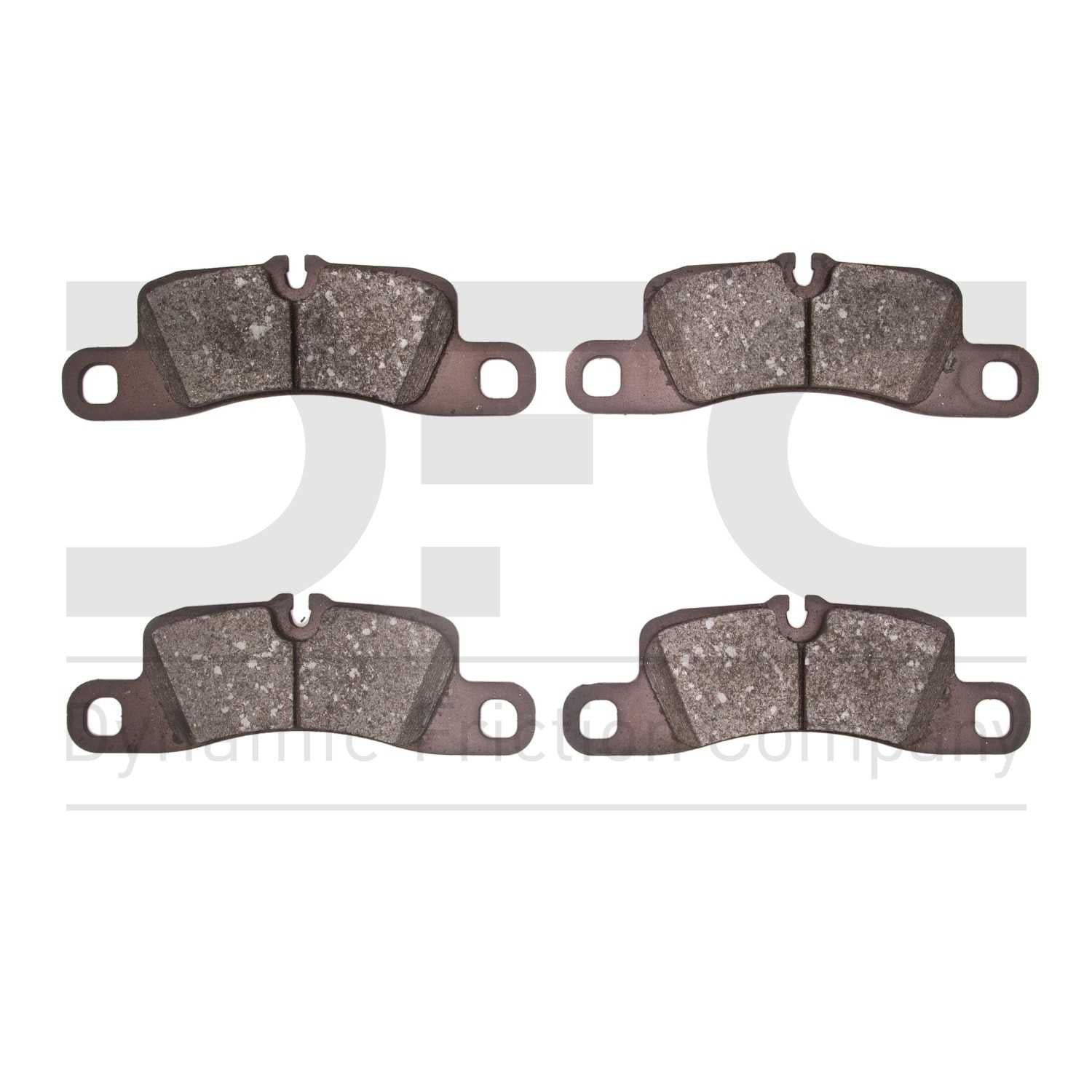 Dynamic Friction Company Disc Brake Pad Set  top view frsport 1551-1390-00