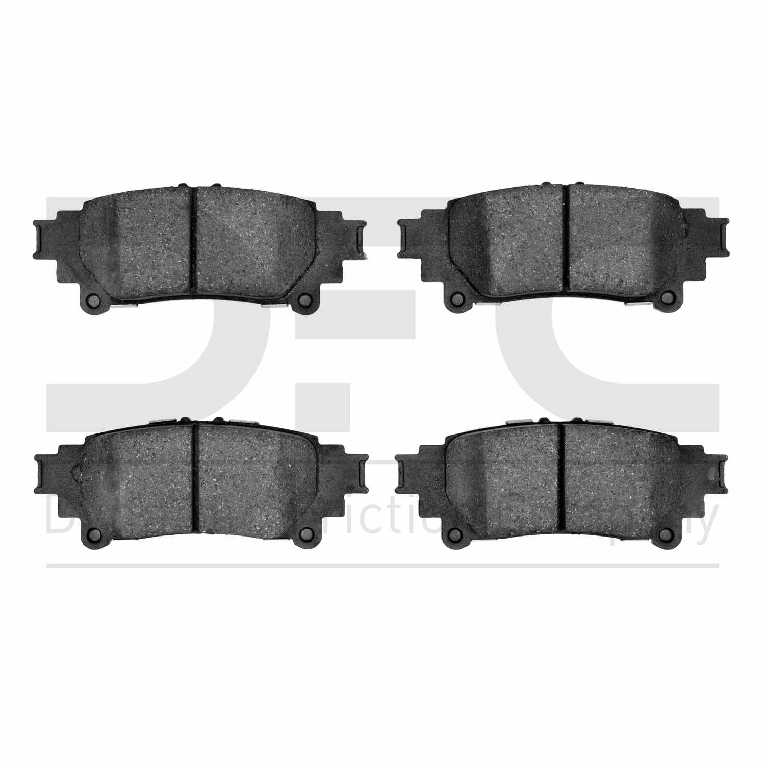 Dynamic Friction Company Disc Brake Pad Set  top view frsport 1551-1391-10