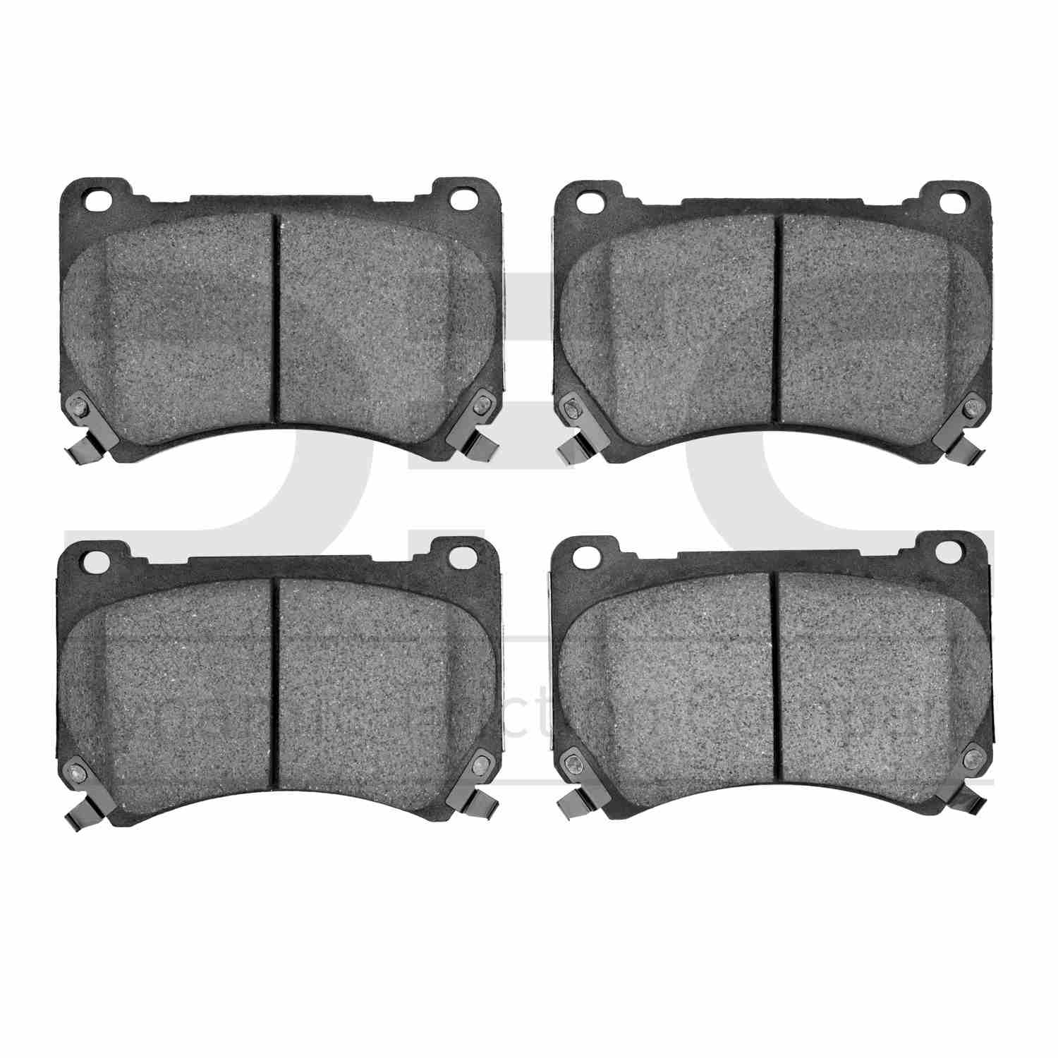 Dynamic Friction Company Disc Brake Pad Set  top view frsport 1551-1396-00