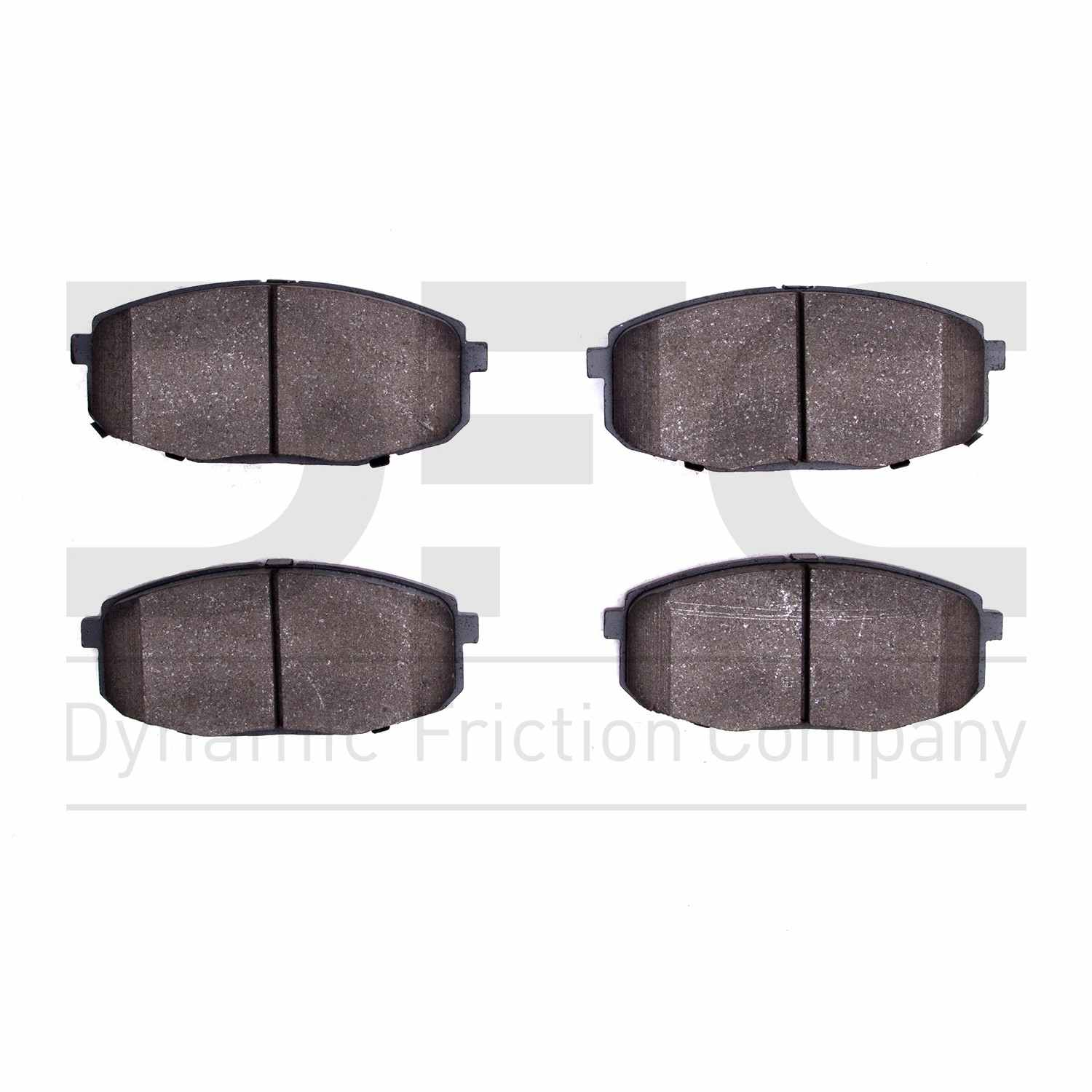 Dynamic Friction Company Disc Brake Pad Set  top view frsport 1551-1397-00