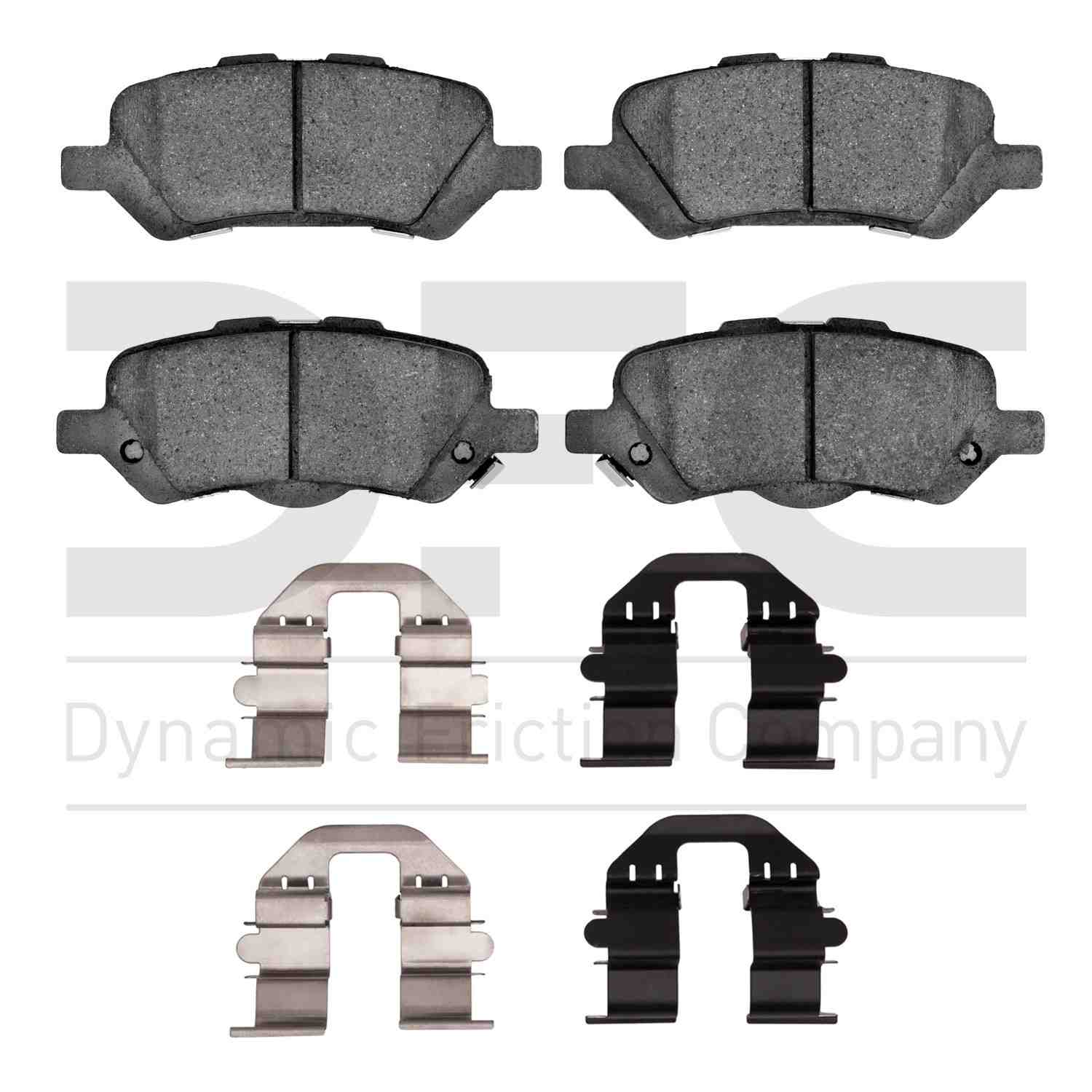 Dynamic Friction Company Disc Brake Pad Set  top view frsport 1551-1402-01