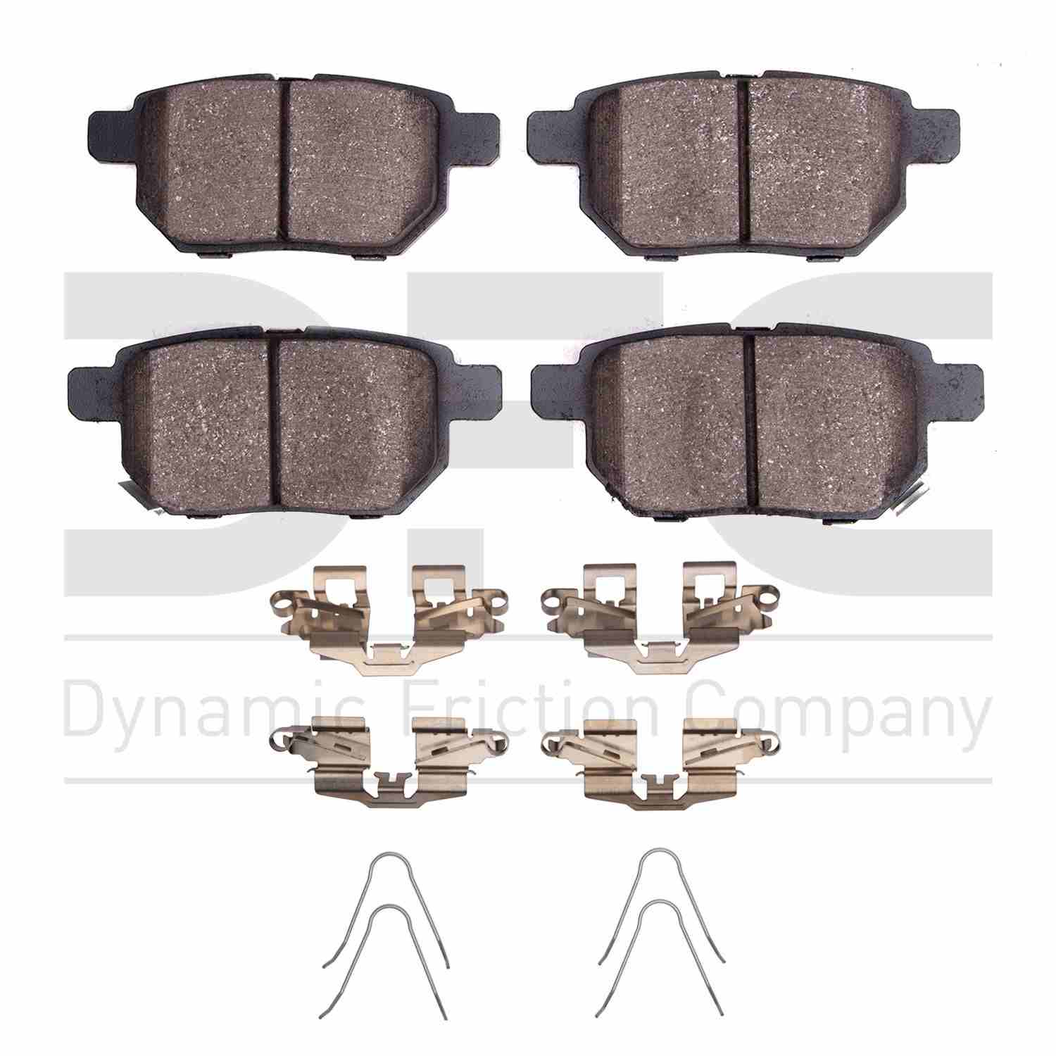 Dynamic Friction Company Disc Brake Pad Set  top view frsport 1551-1423-01