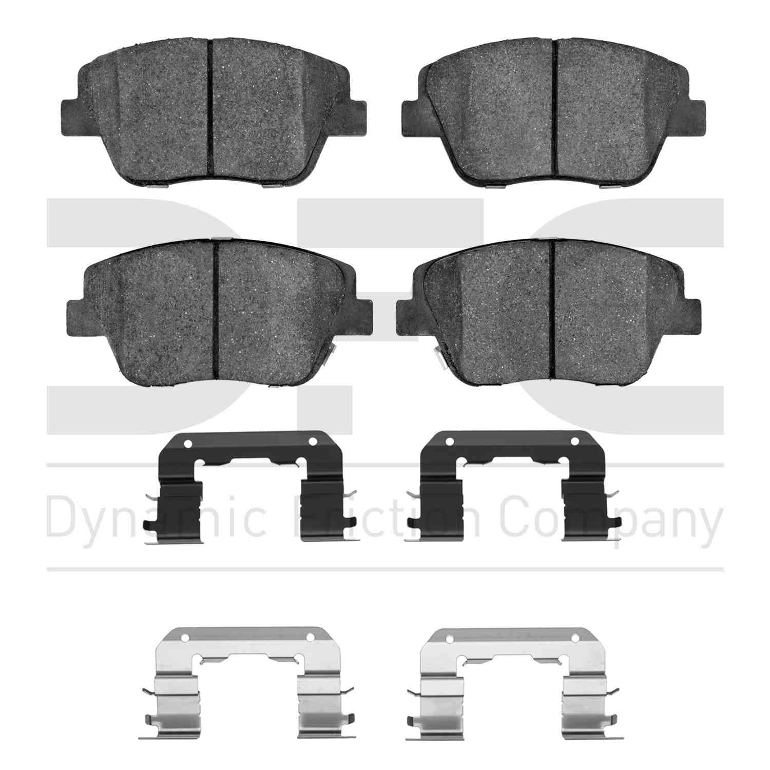 Dynamic Friction Company Disc Brake Pad Set  top view frsport 1551-1444-01