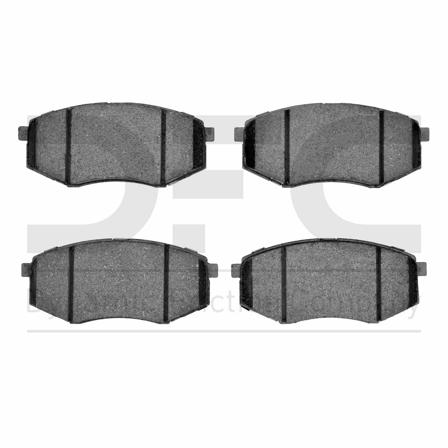 Dynamic Friction Company Disc Brake Pad Set  top view frsport 1551-1447-00