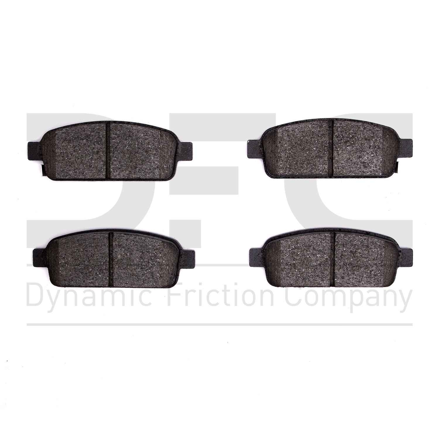 Dynamic Friction Company Disc Brake Pad Set  top view frsport 1551-1468-00