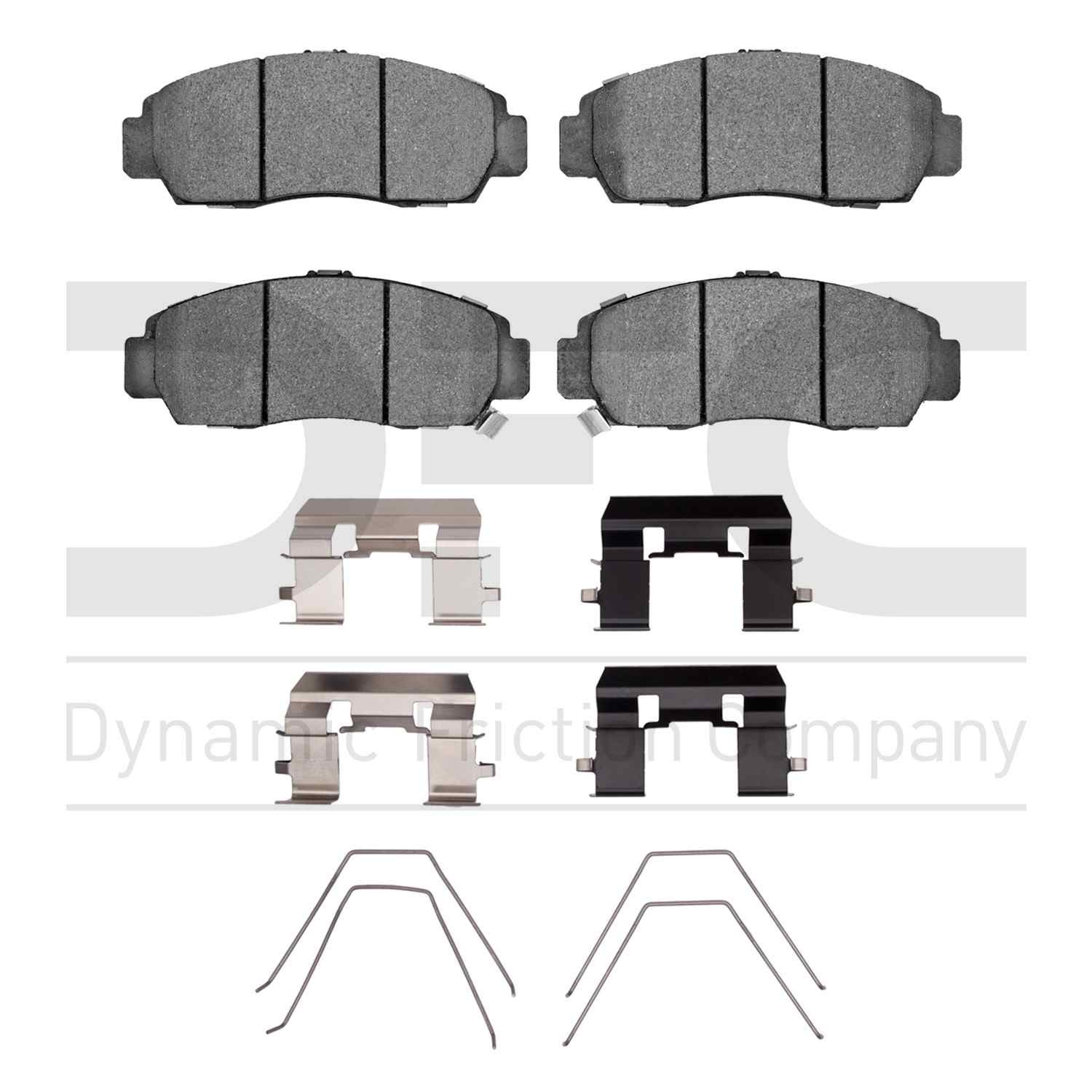 Dynamic Friction Company Disc Brake Pad Set  top view frsport 1551-1506-01