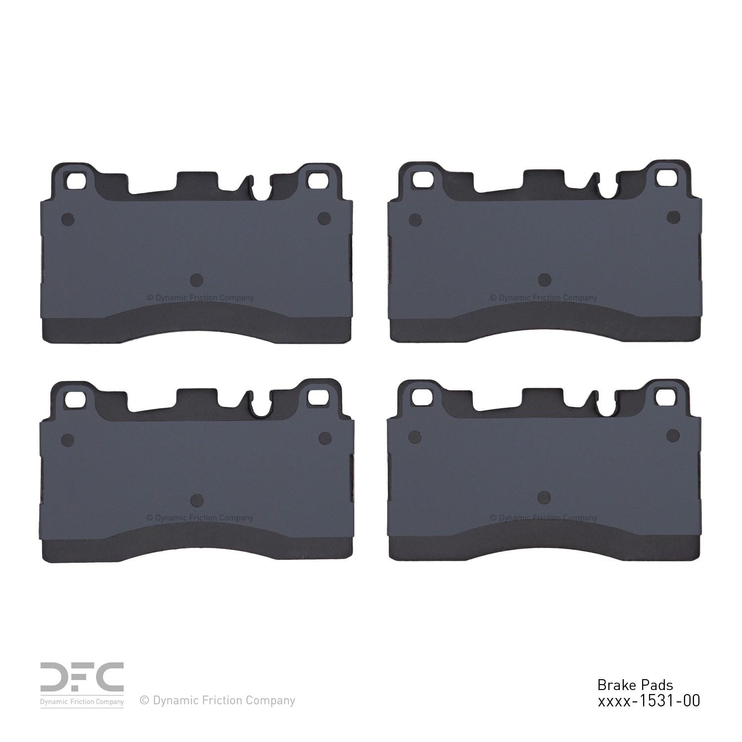 dynamic friction company disc brake pad set  frsport 1551-1531-00