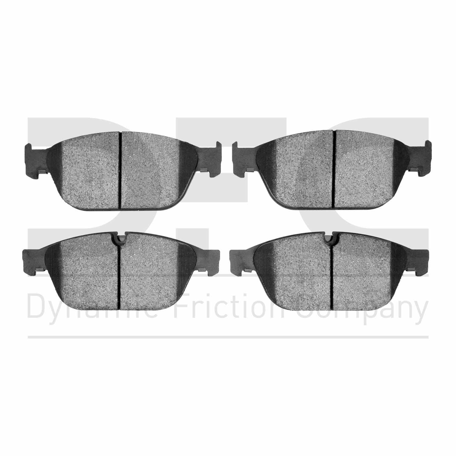 Dynamic Friction Company Disc Brake Pad Set  top view frsport 1551-1546-00