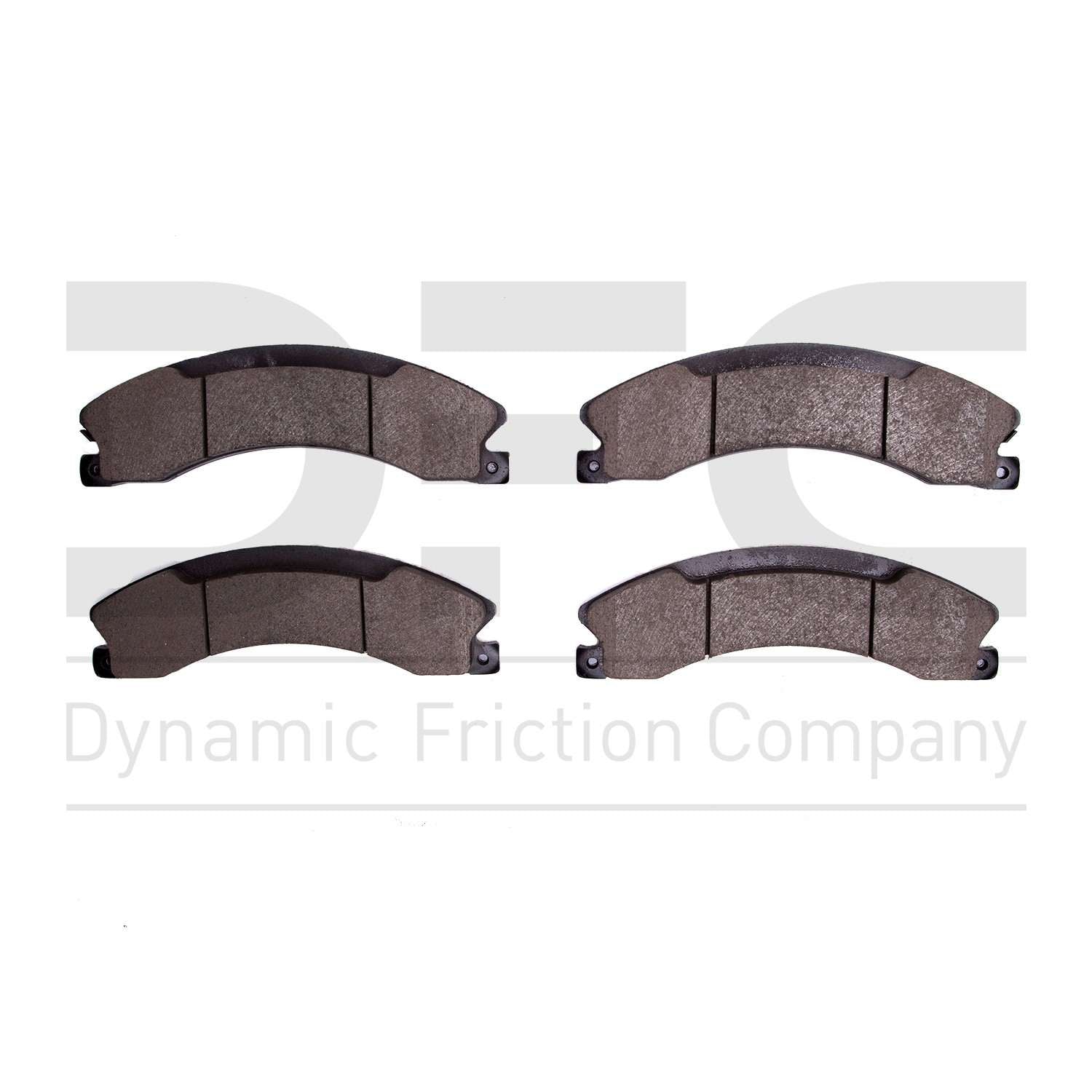 Dynamic Friction Company Disc Brake Pad Set  top view frsport 1551-1565-10