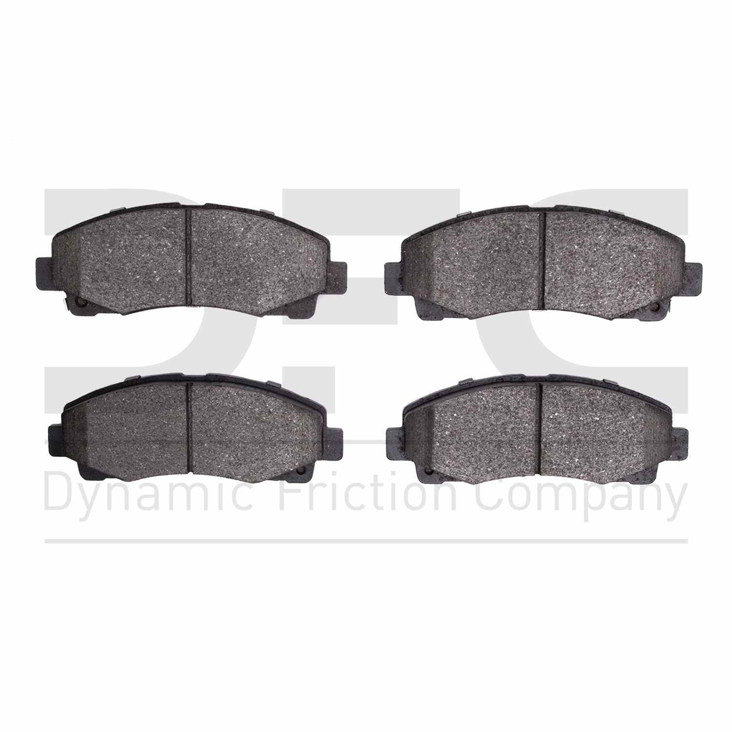 Dynamic Friction Company Disc Brake Pad Set  top view frsport 1551-1584-00