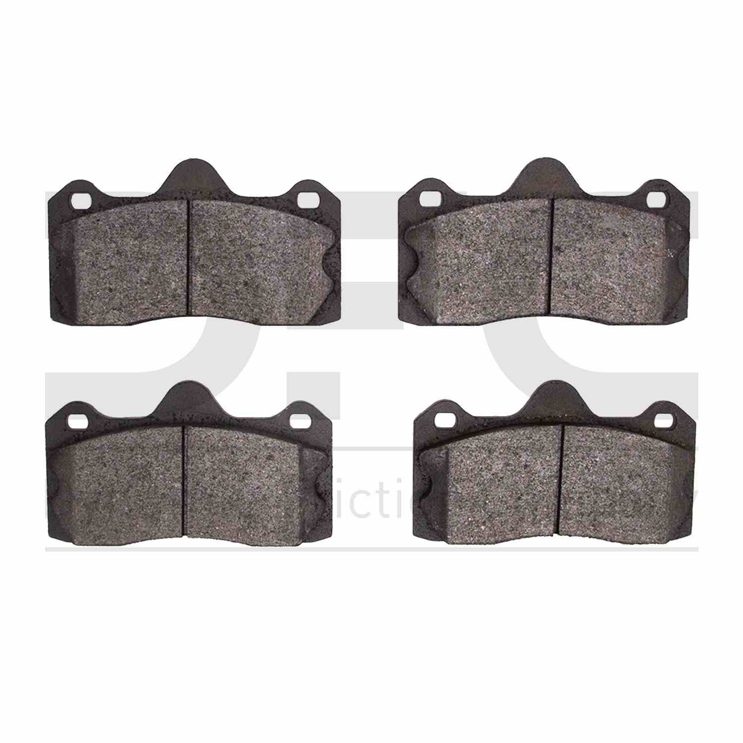 Dynamic Friction Company Disc Brake Pad Set  top view frsport 1551-1599-00