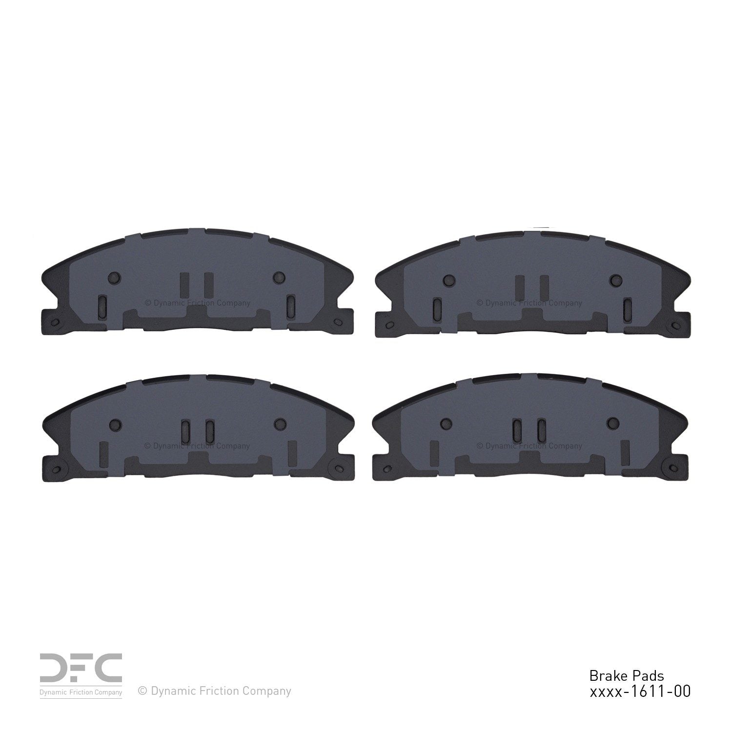 dynamic friction company disc brake pad set  frsport 1551-1611-00