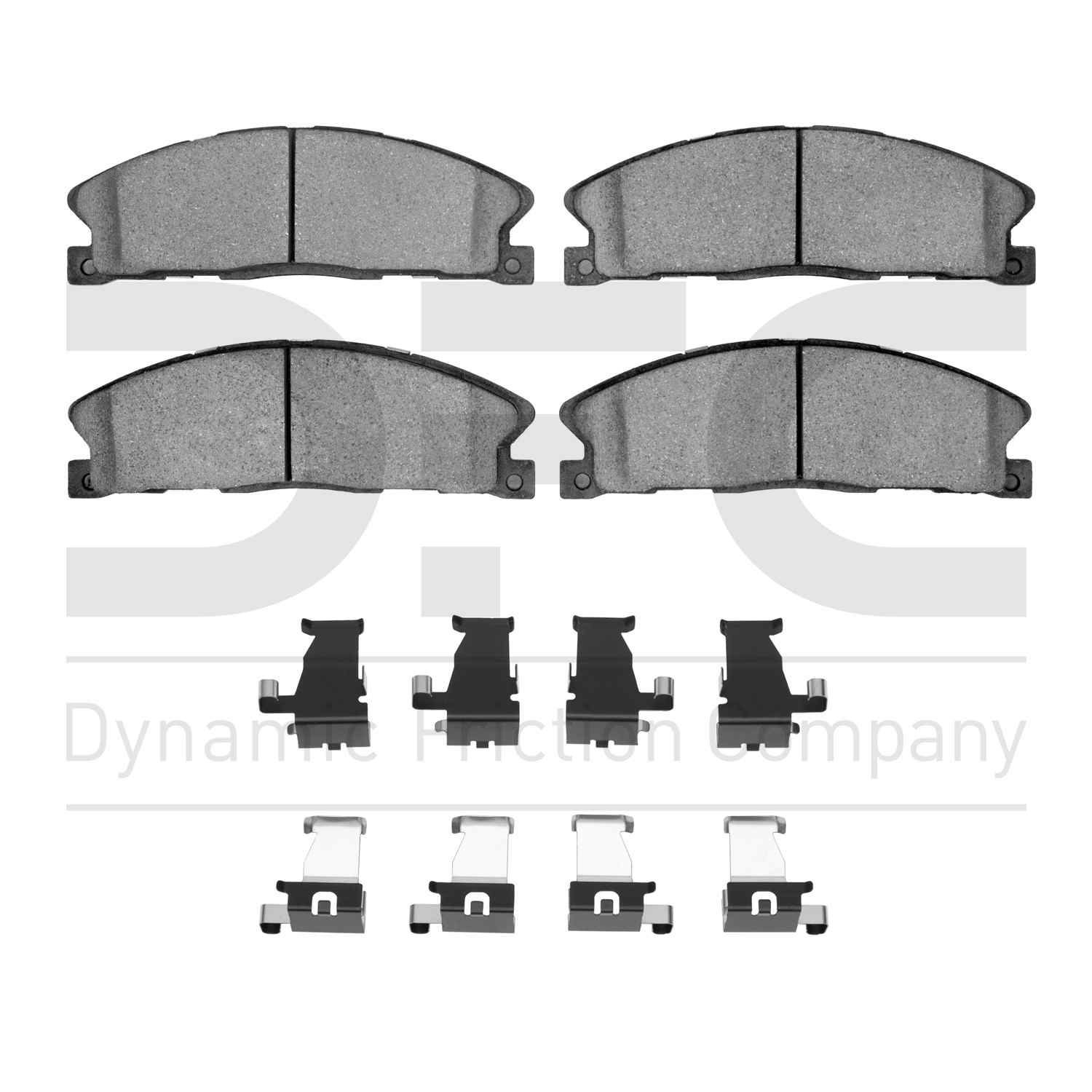 Dynamic Friction Company Disc Brake Pad Set  top view frsport 1551-1611-02