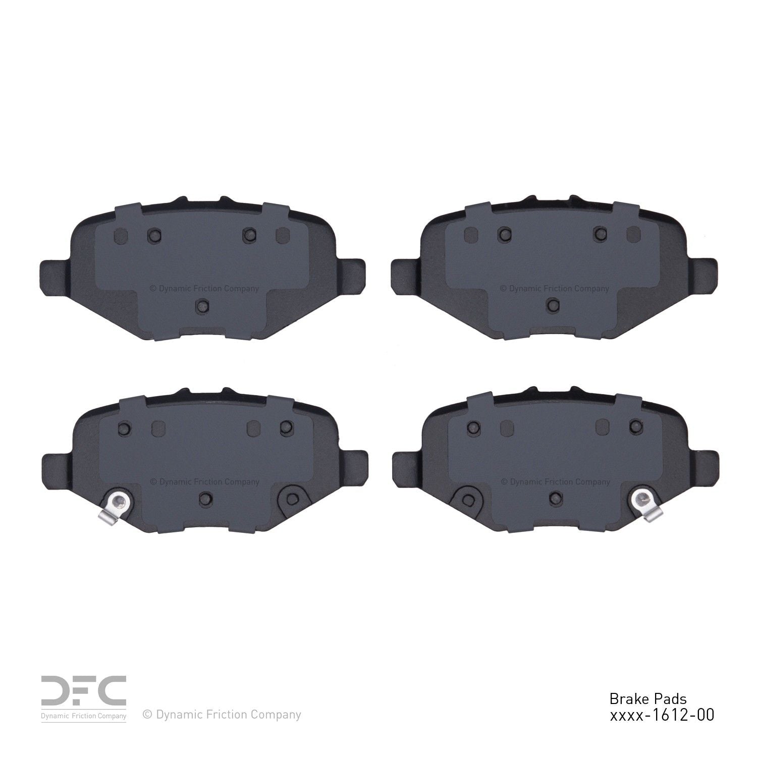 dynamic friction company disc brake pad set  frsport 1551-1612-00