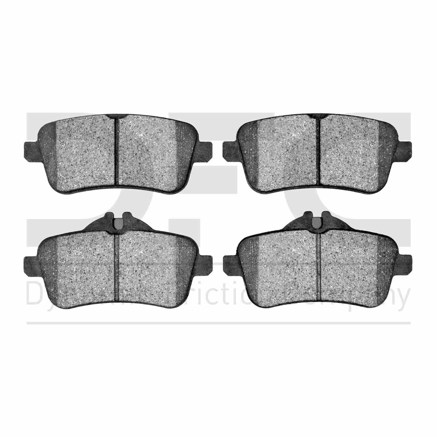 Dynamic Friction Company Disc Brake Pad Set  top view frsport 1551-1630-20