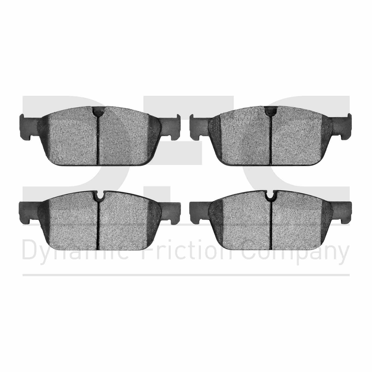 Dynamic Friction Company Disc Brake Pad Set  top view frsport 1551-1636-10