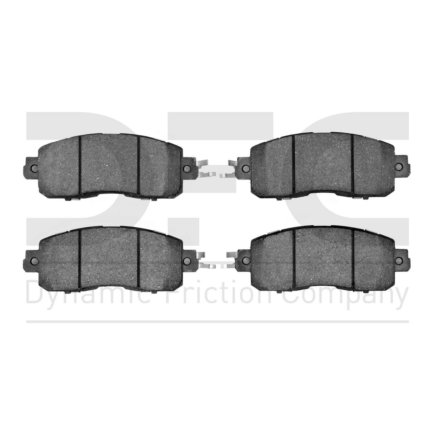 Dynamic Friction Company Disc Brake Pad Set  top view frsport 1551-1650-00