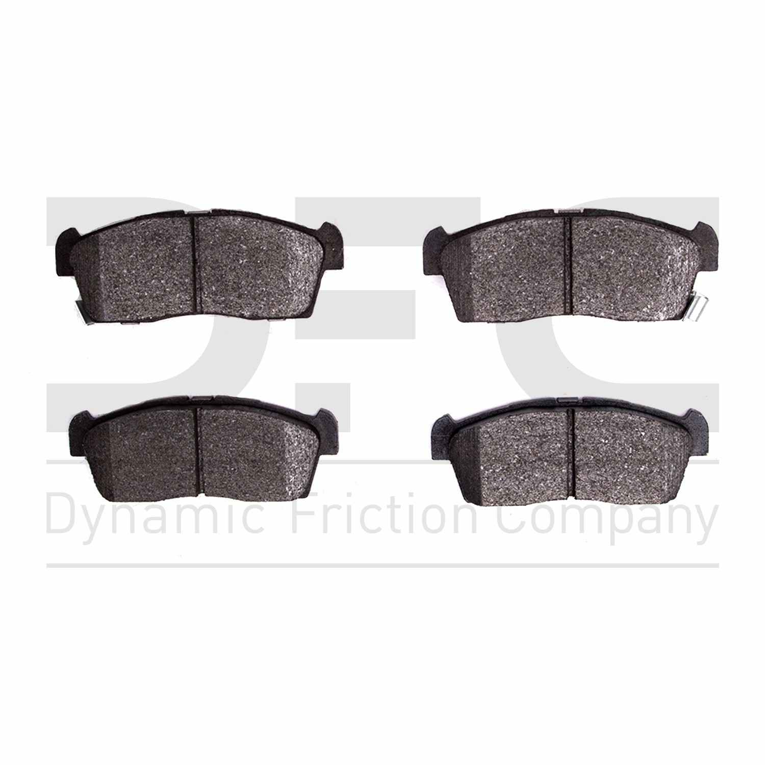 Dynamic Friction Company Disc Brake Pad Set  top view frsport 1551-1658-00