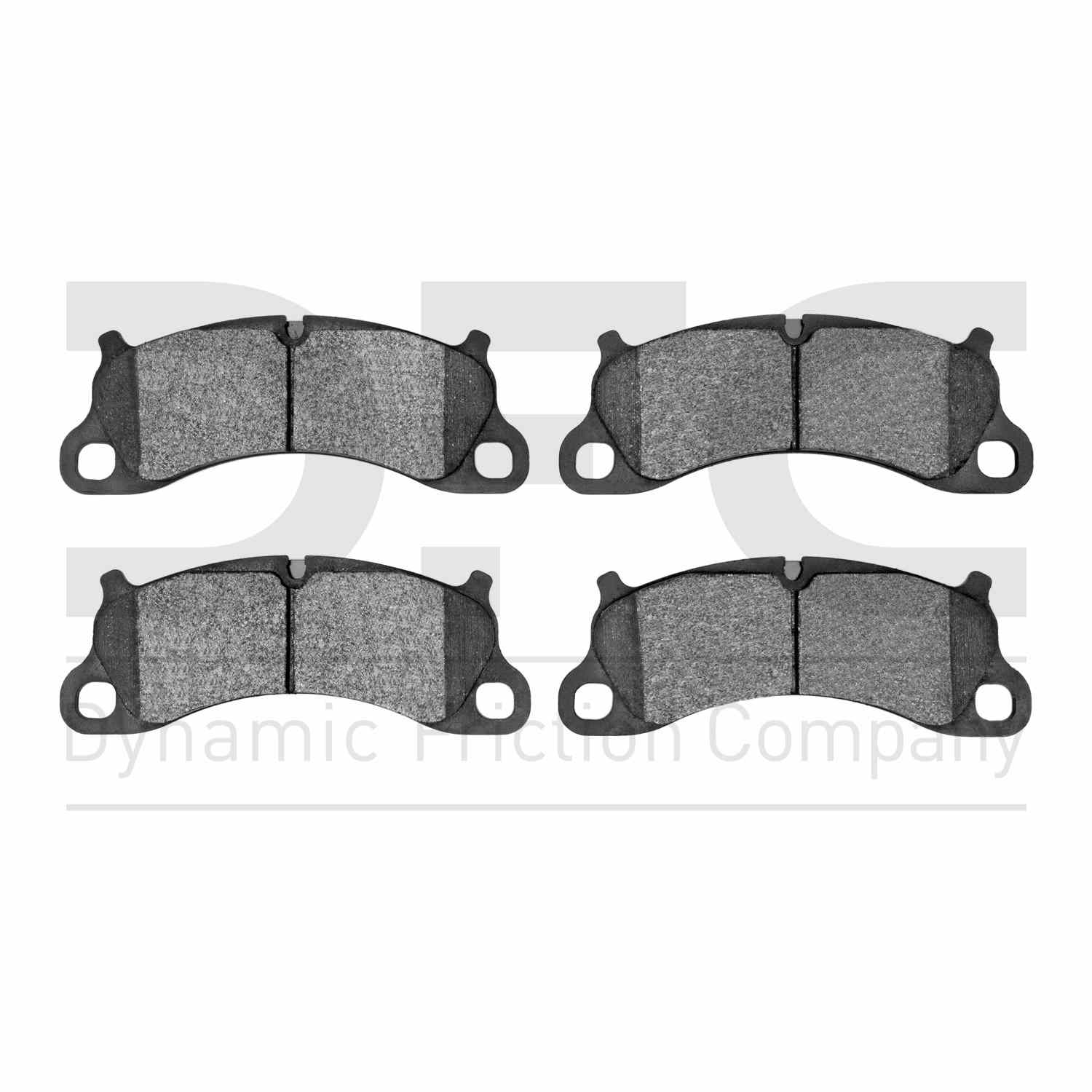 Dynamic Friction Company Disc Brake Pad Set  top view frsport 1551-1664-00