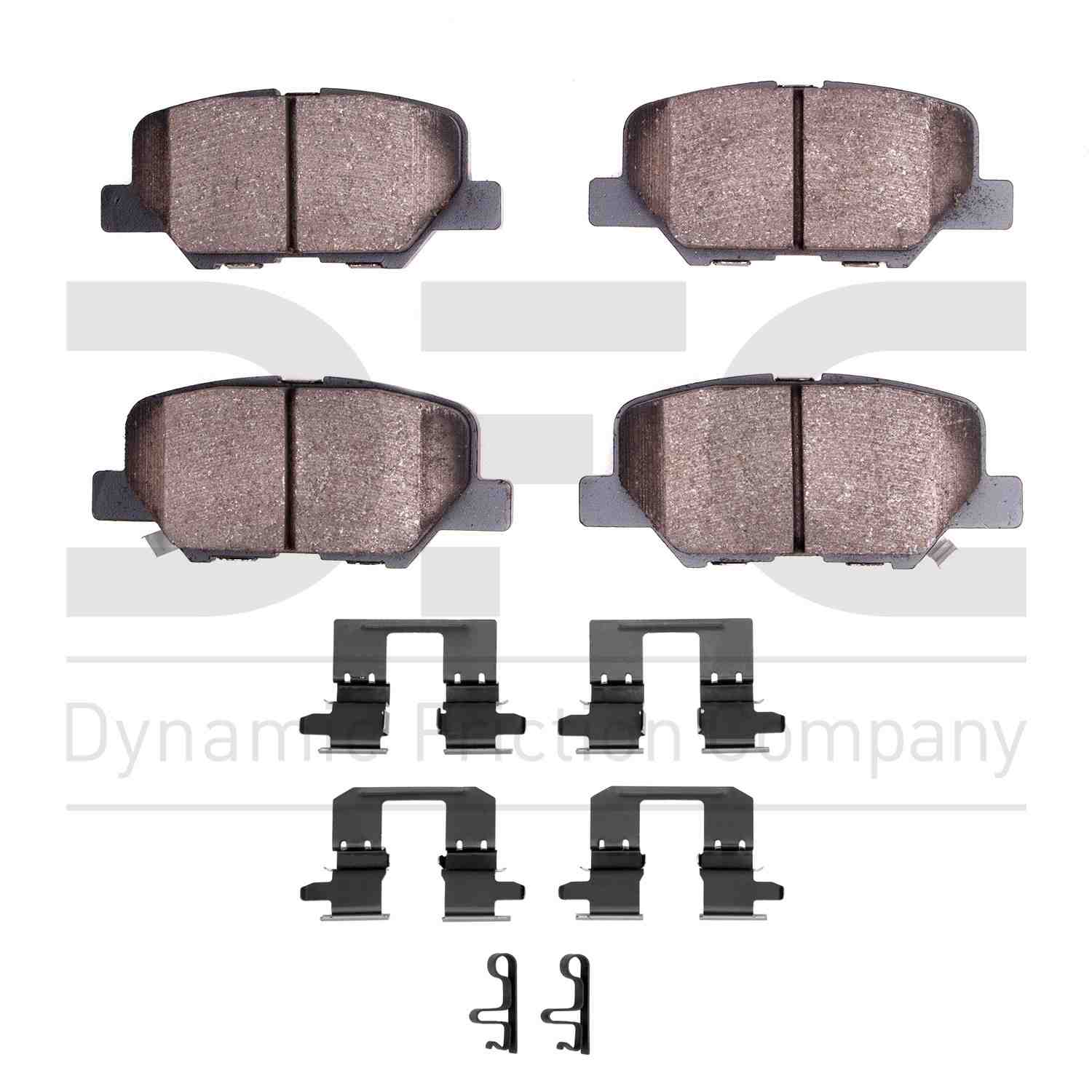 Dynamic Friction Company Disc Brake Pad Set  top view frsport 1551-1679-01