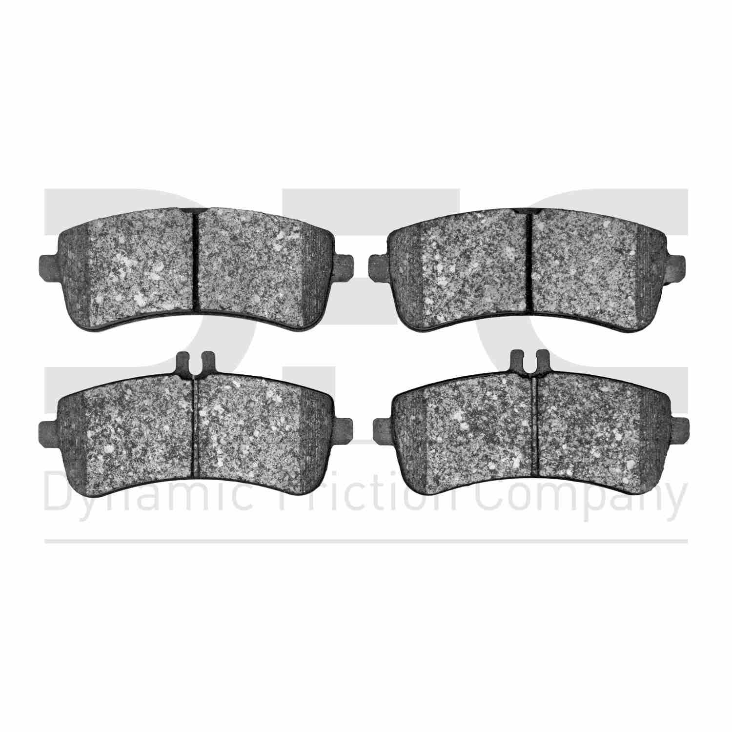 Dynamic Friction Company Disc Brake Pad Set  top view frsport 1551-1681-00