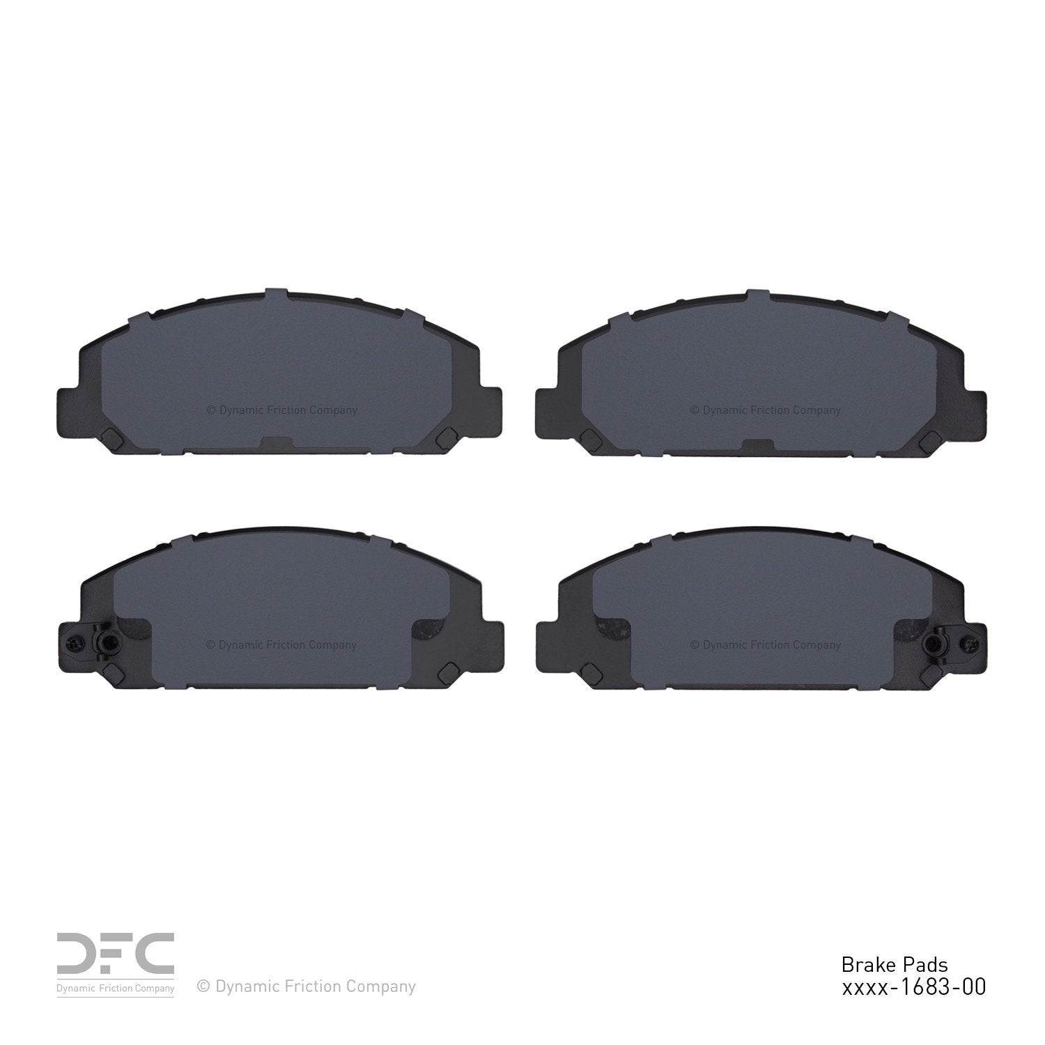 dynamic friction company disc brake pad set  frsport 1551-1683-00