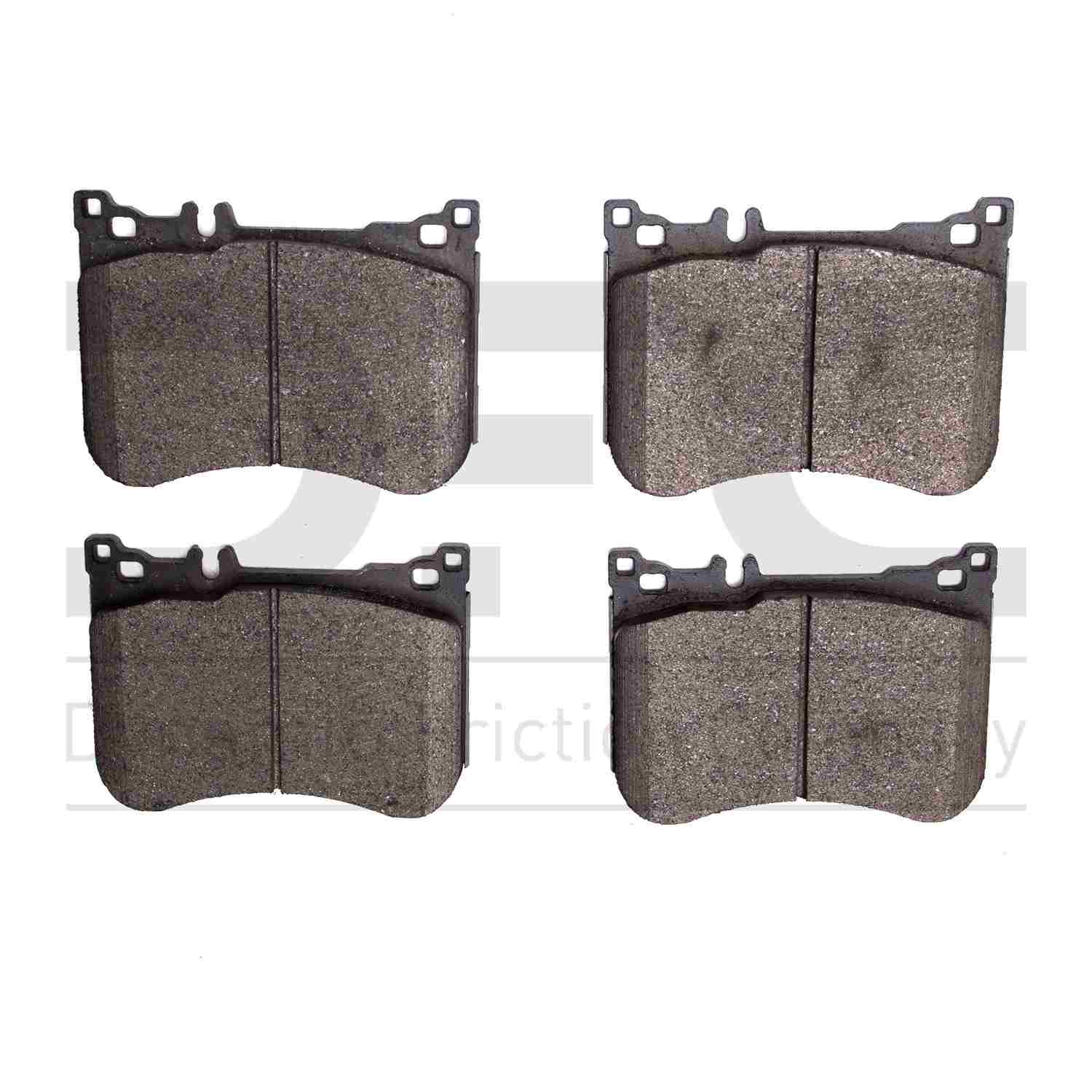 Dynamic Friction Company Disc Brake Pad Set  top view frsport 1551-1688-00