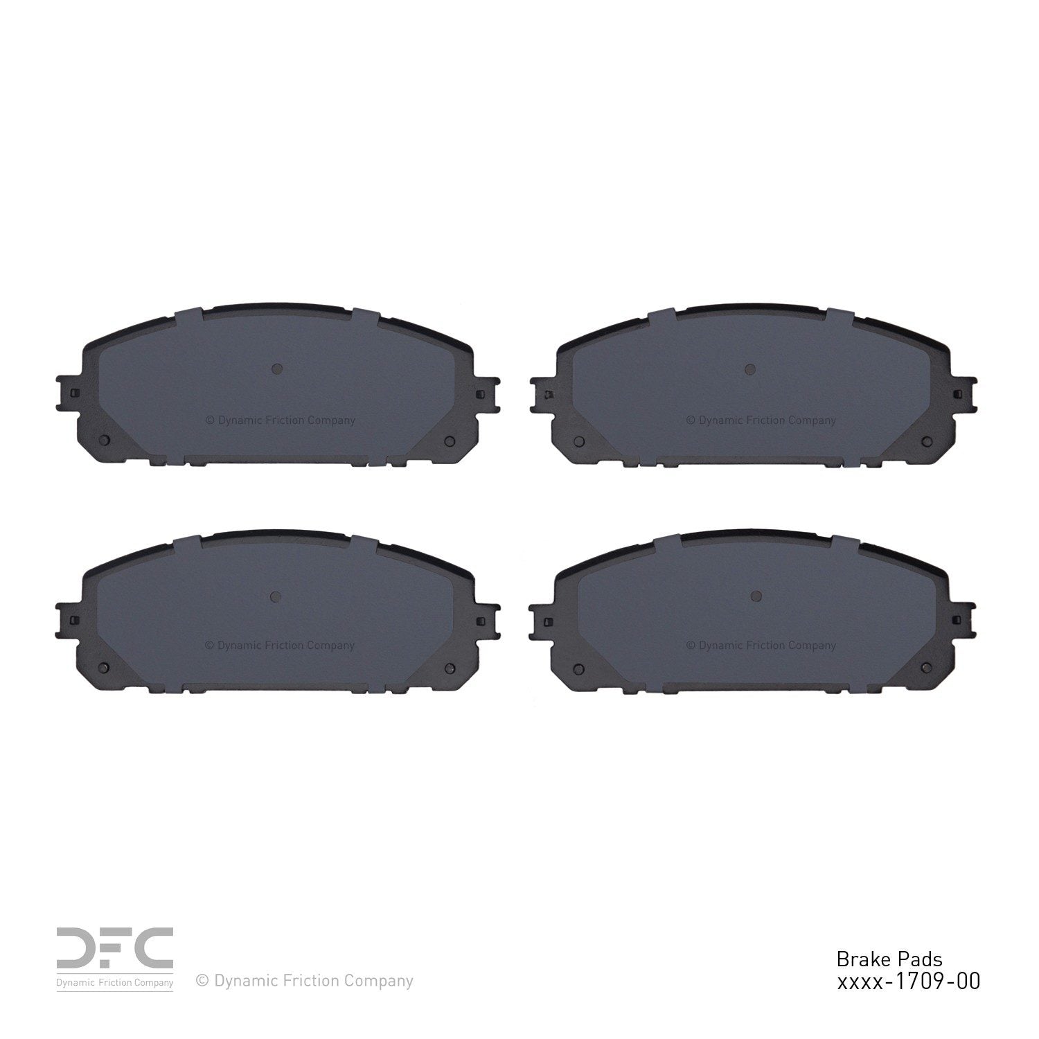 dynamic friction company disc brake pad set  frsport 1551-1709-00