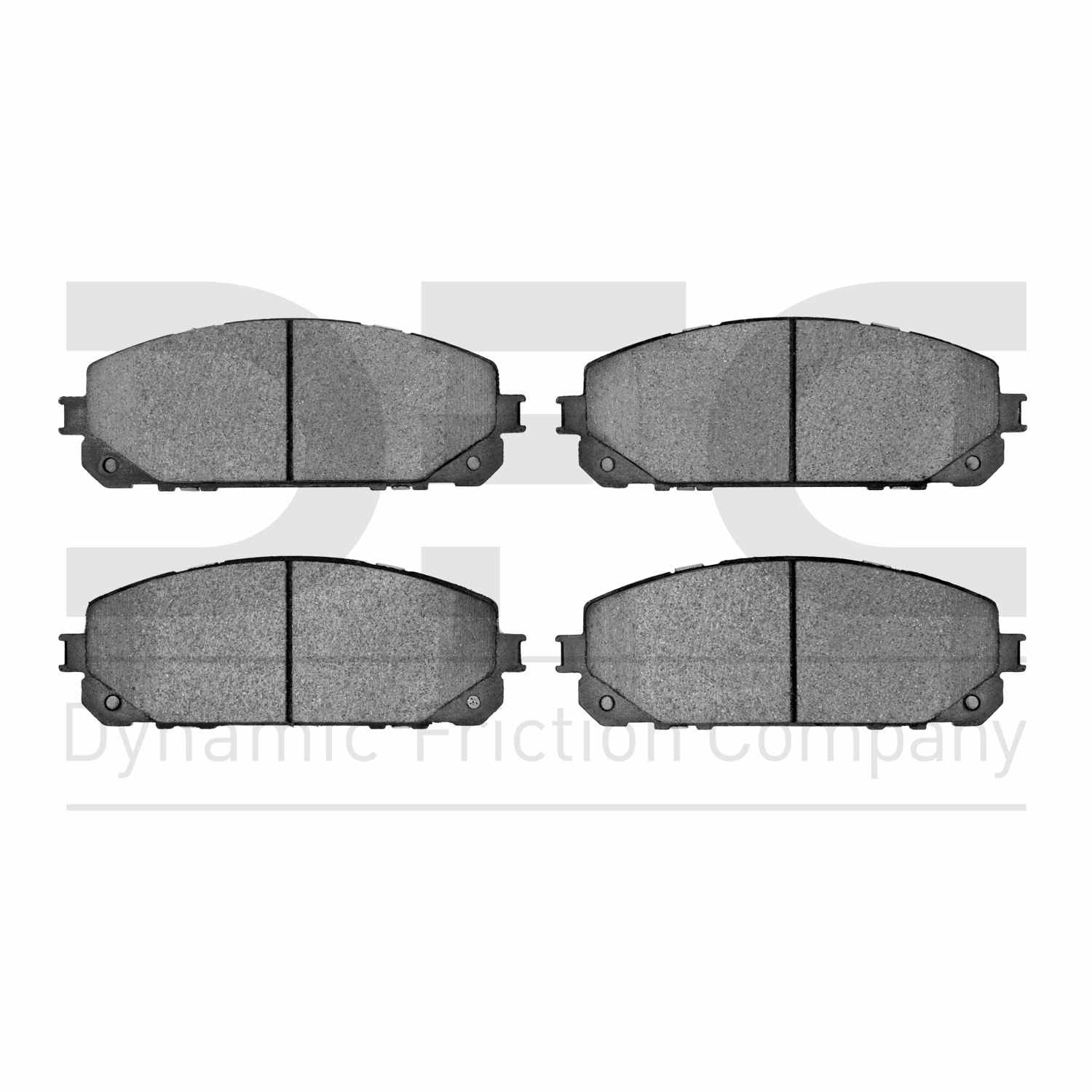 Dynamic Friction Company Disc Brake Pad Set  top view frsport 1551-1709-00