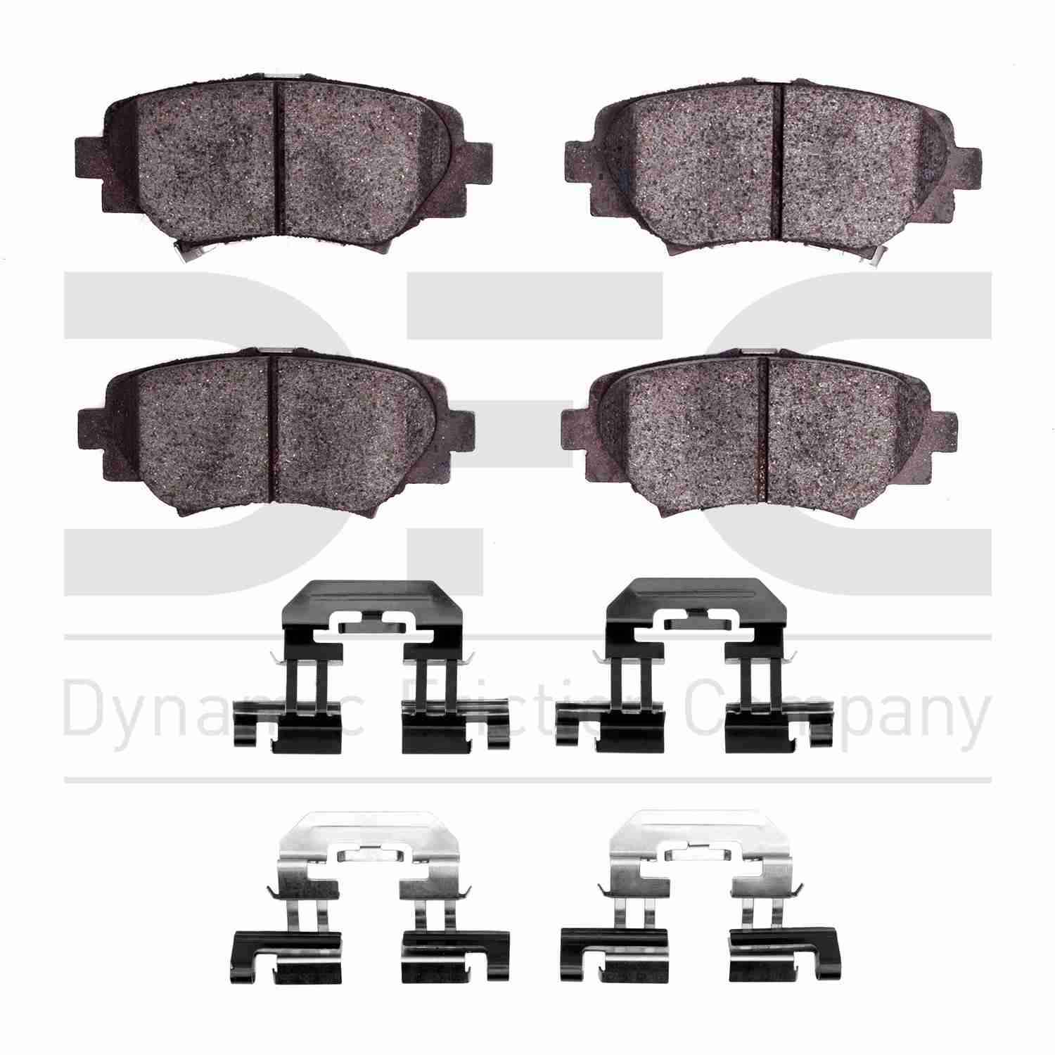 Dynamic Friction Company Disc Brake Pad Set  top view frsport 1551-1729-01