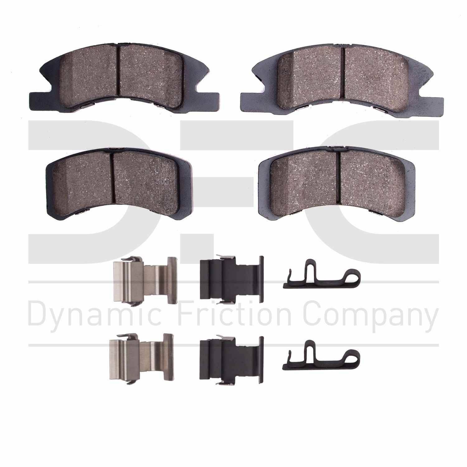 Dynamic Friction Company Disc Brake Pad Set  top view frsport 1551-1731-01