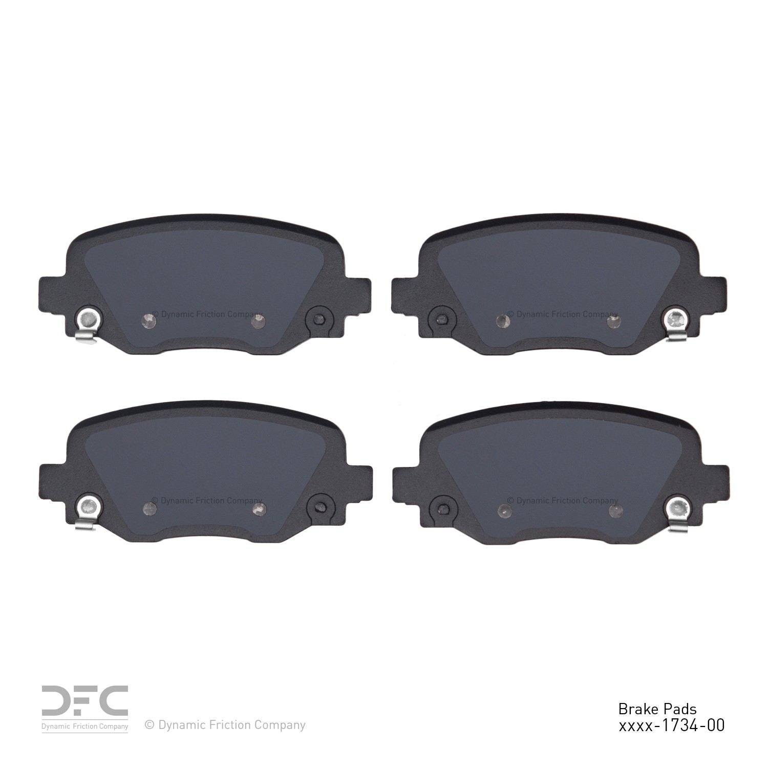 dynamic friction company disc brake pad set  frsport 1551-1734-00